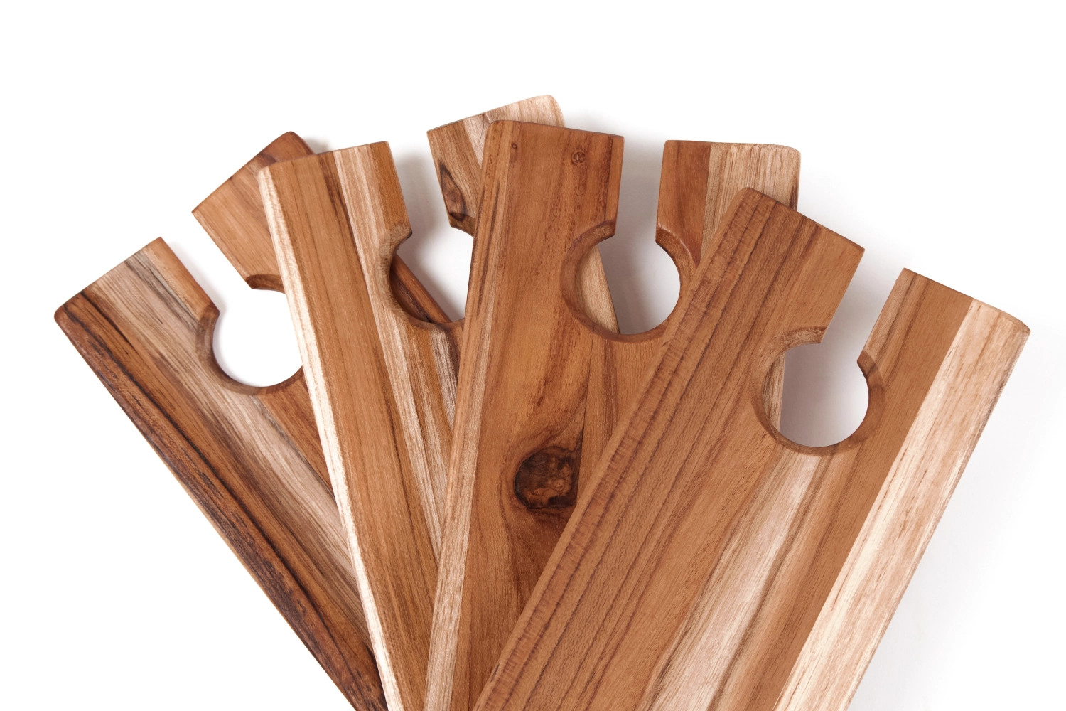 4er Set Bistro Cateringplatte für Weinglas und Canapes