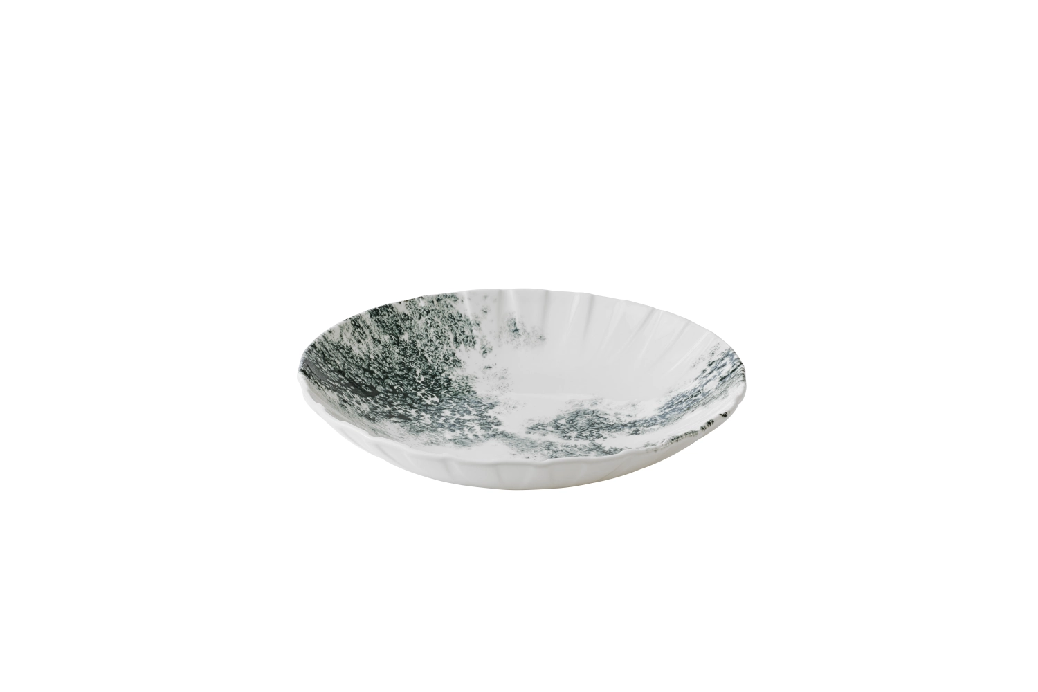 Alchemy Abstract Smoke Black Coupe Assiette creuse