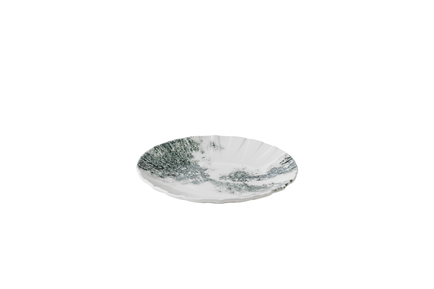 Alchemy Abstract Smoke Black Coupe assiette plate