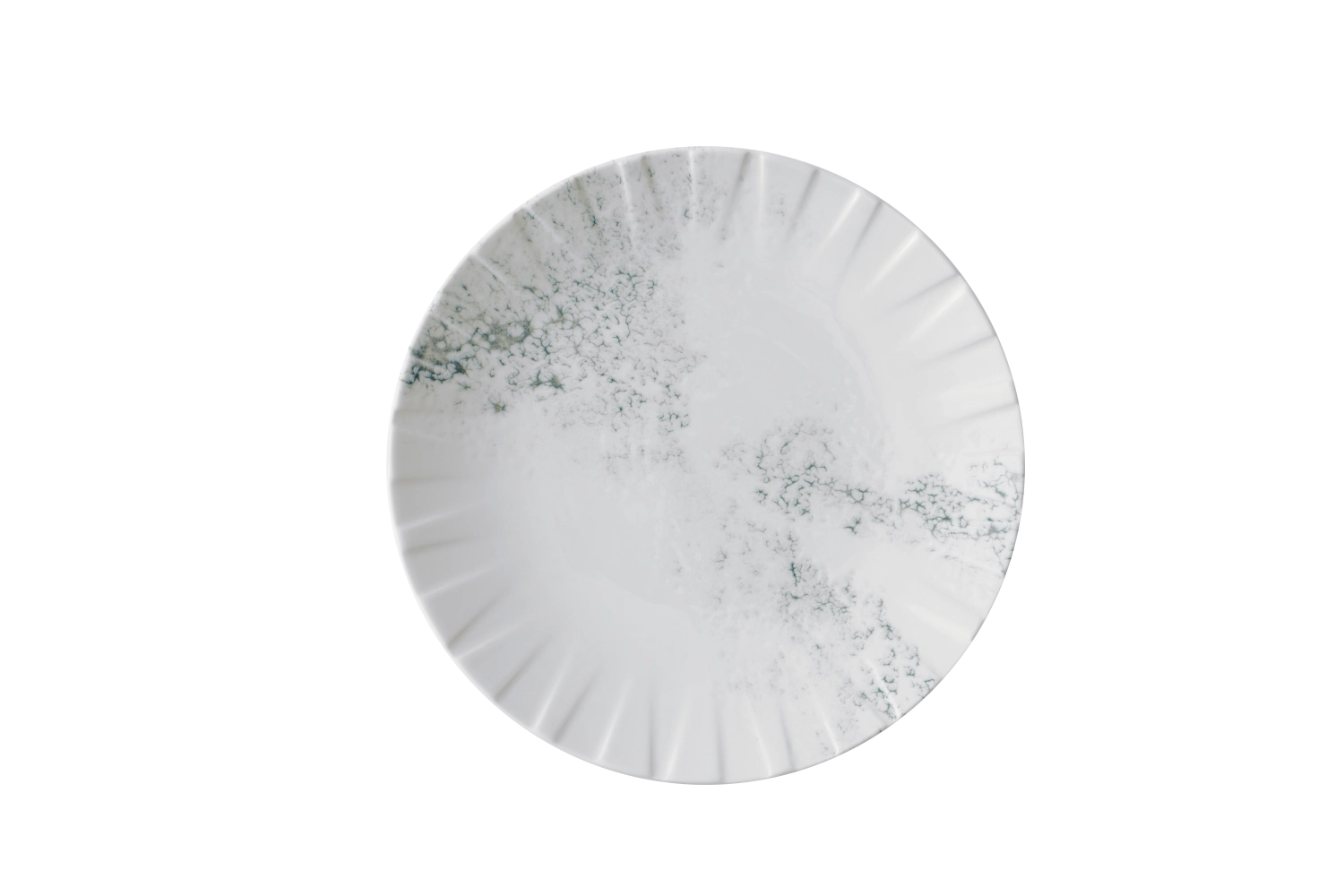 Alchemy Abstract Smoke Grey Coupe Assiette plate