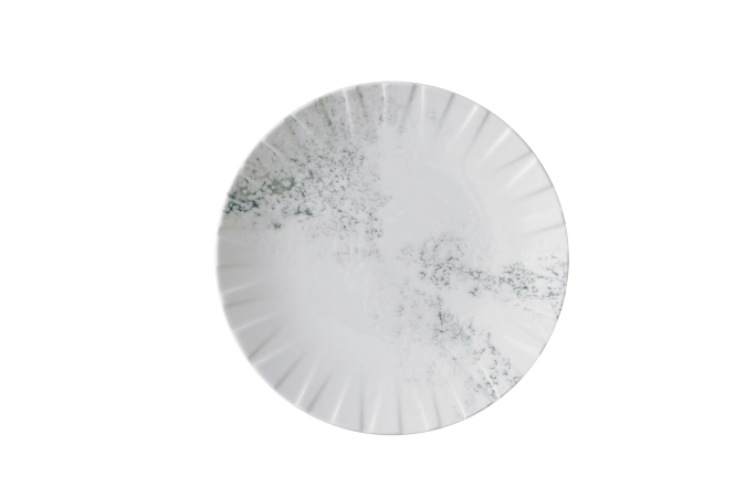 Alchemy Abstract Smoke Grey Coupe Assiette plate