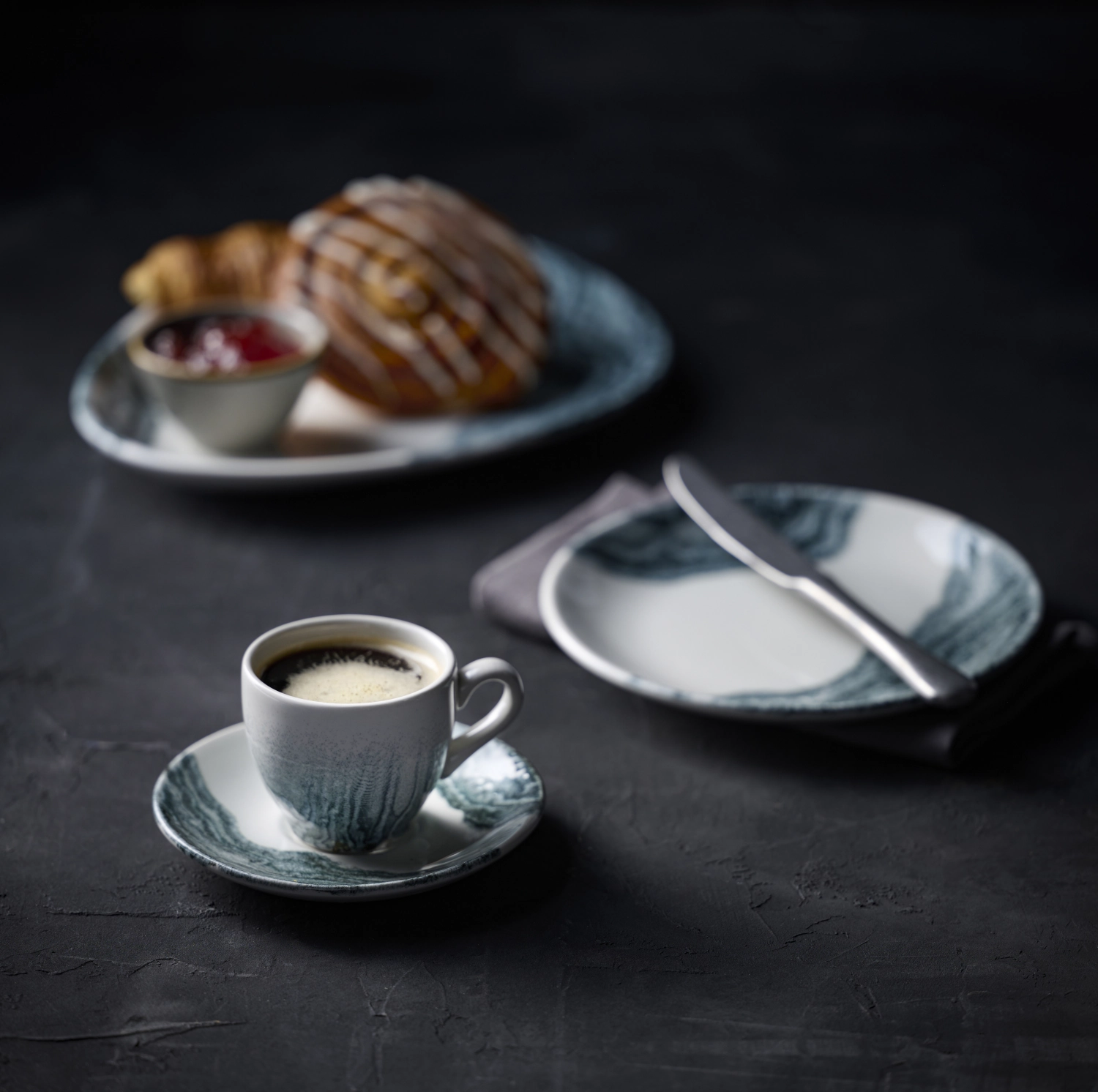 Tide Black Untertasse