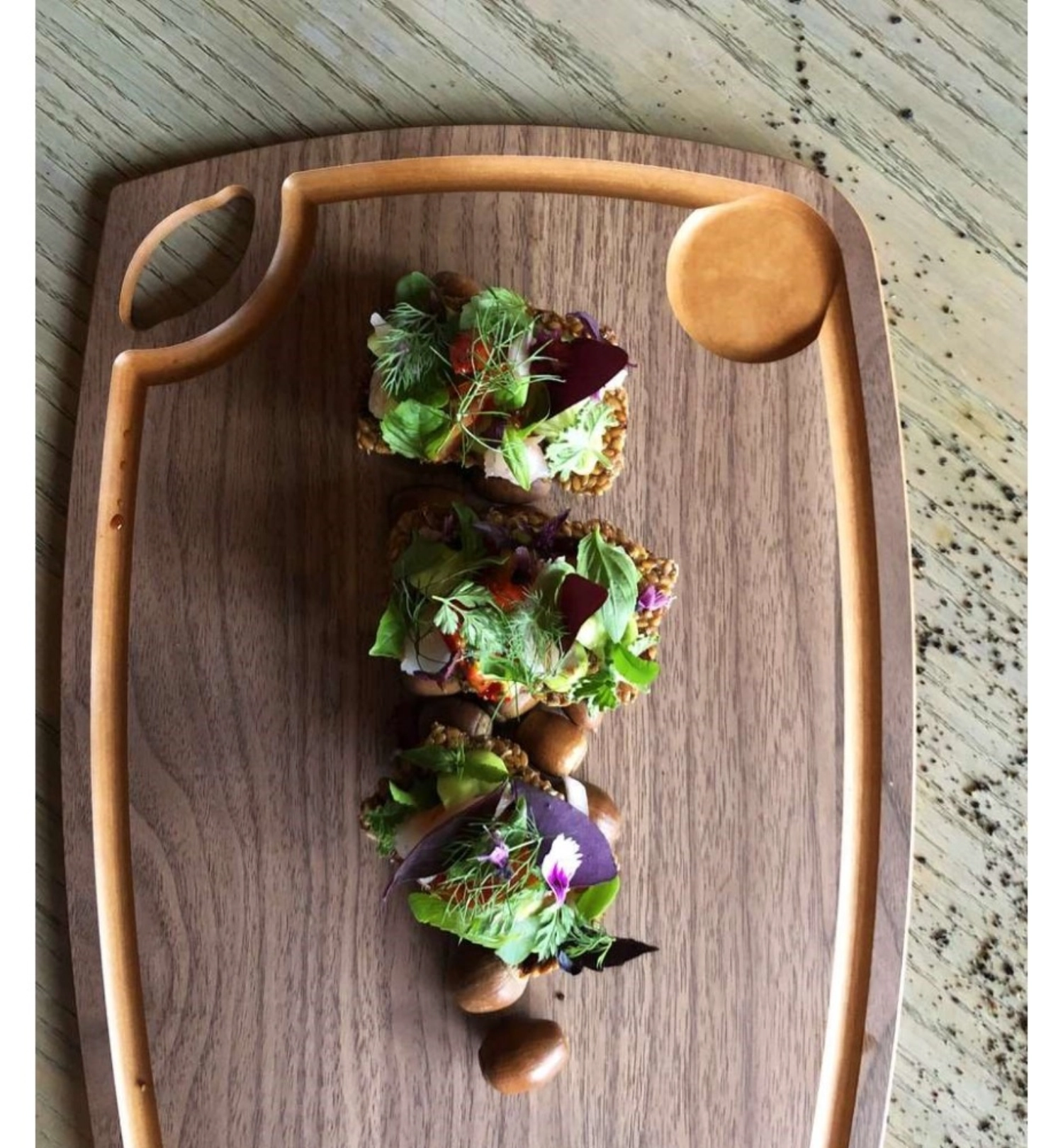 WoodFiber Café Plateau de service