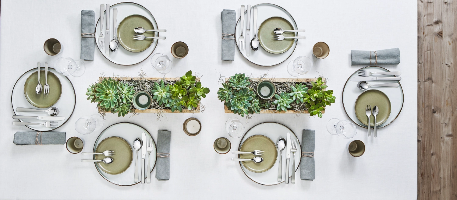 30 pcs. couverts de table Trend mat/poli