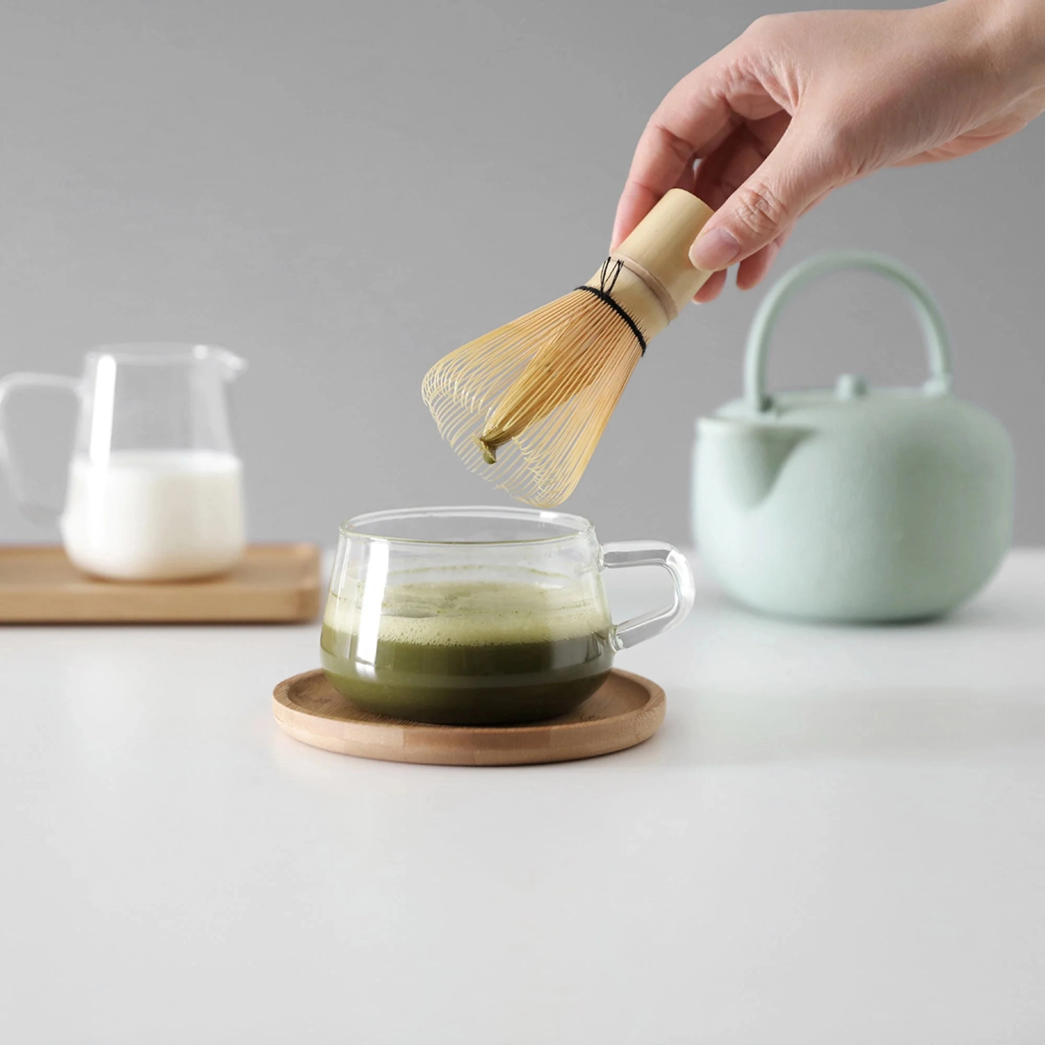 Balai à matcha en bambou