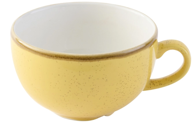 Stonecast Mustard Cappuccino Tasse