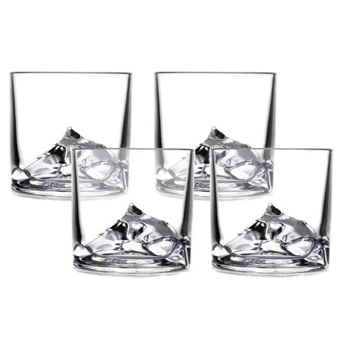 4er Set Everest Whisky Glas