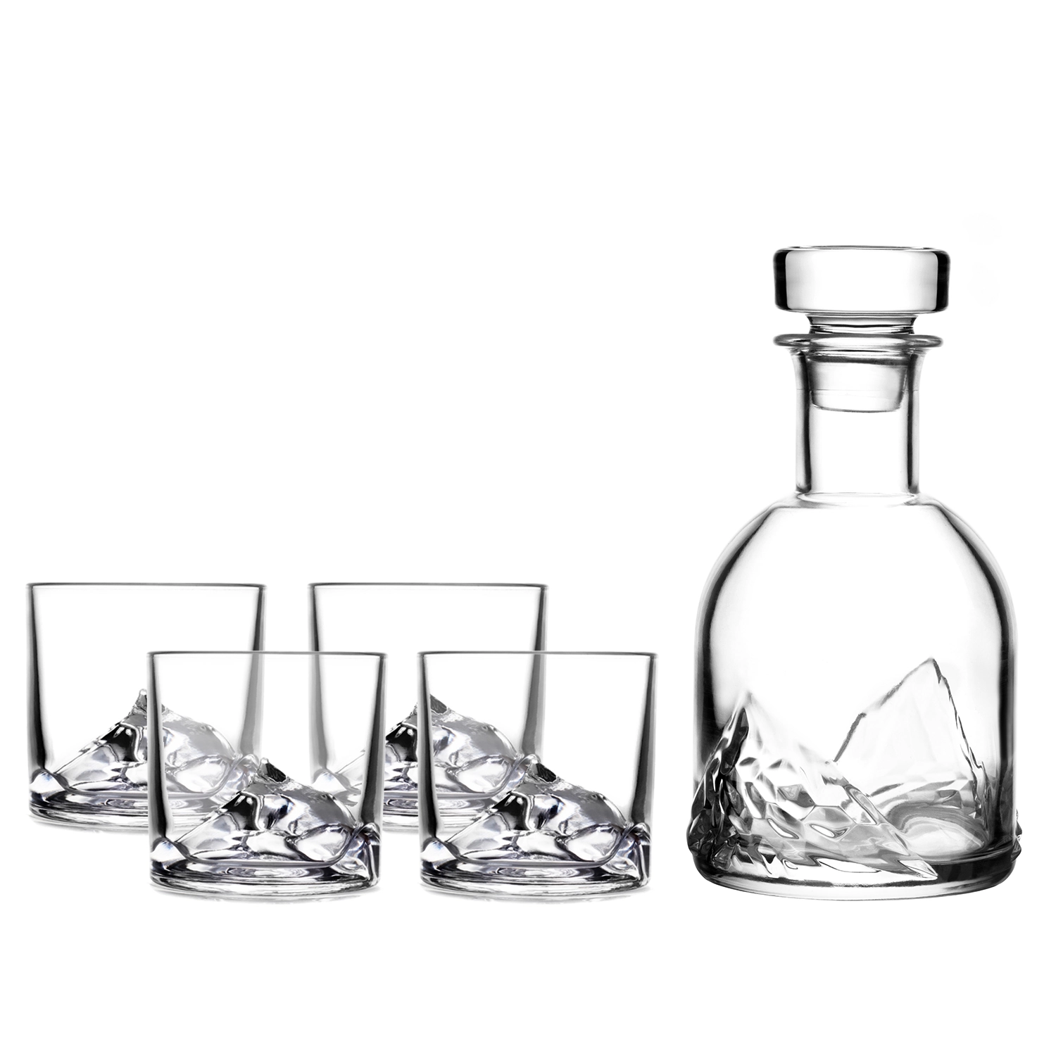 Lot de 5 verres à whisky Everest