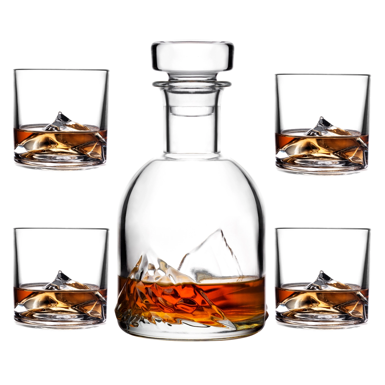 Lot de 5 verres à whisky Everest