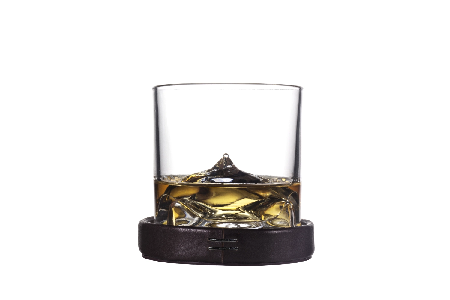 4er Set Untersetzer aus Leder