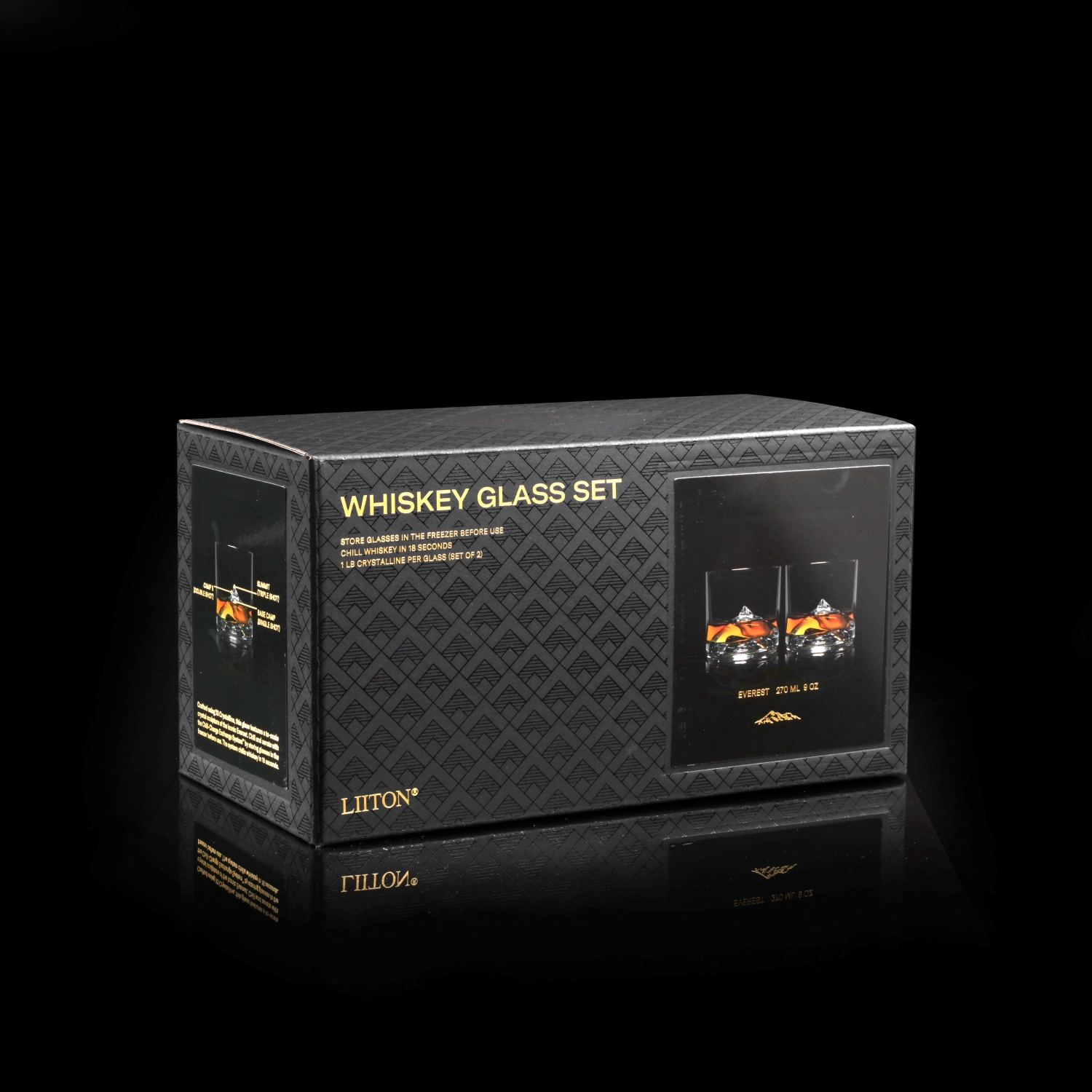 2er Set Everest Whisky Glas