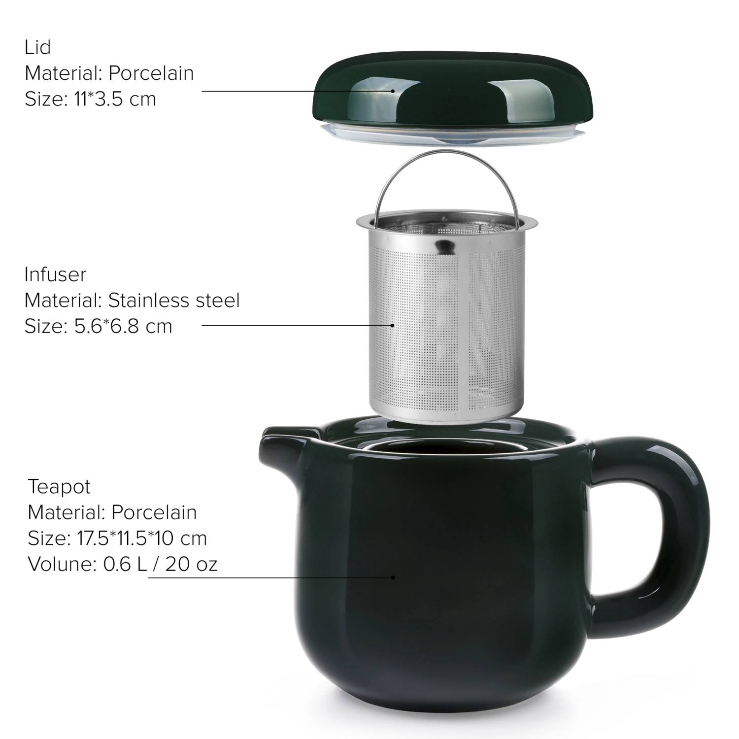 Pichet de thé Isabella