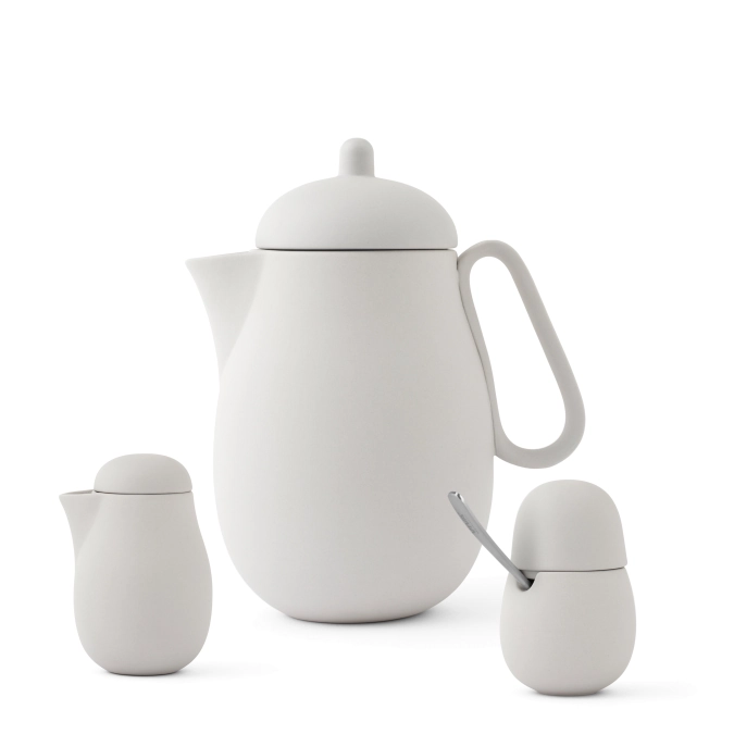 Set de 3 pichets à thé Nina avec lait et sucre