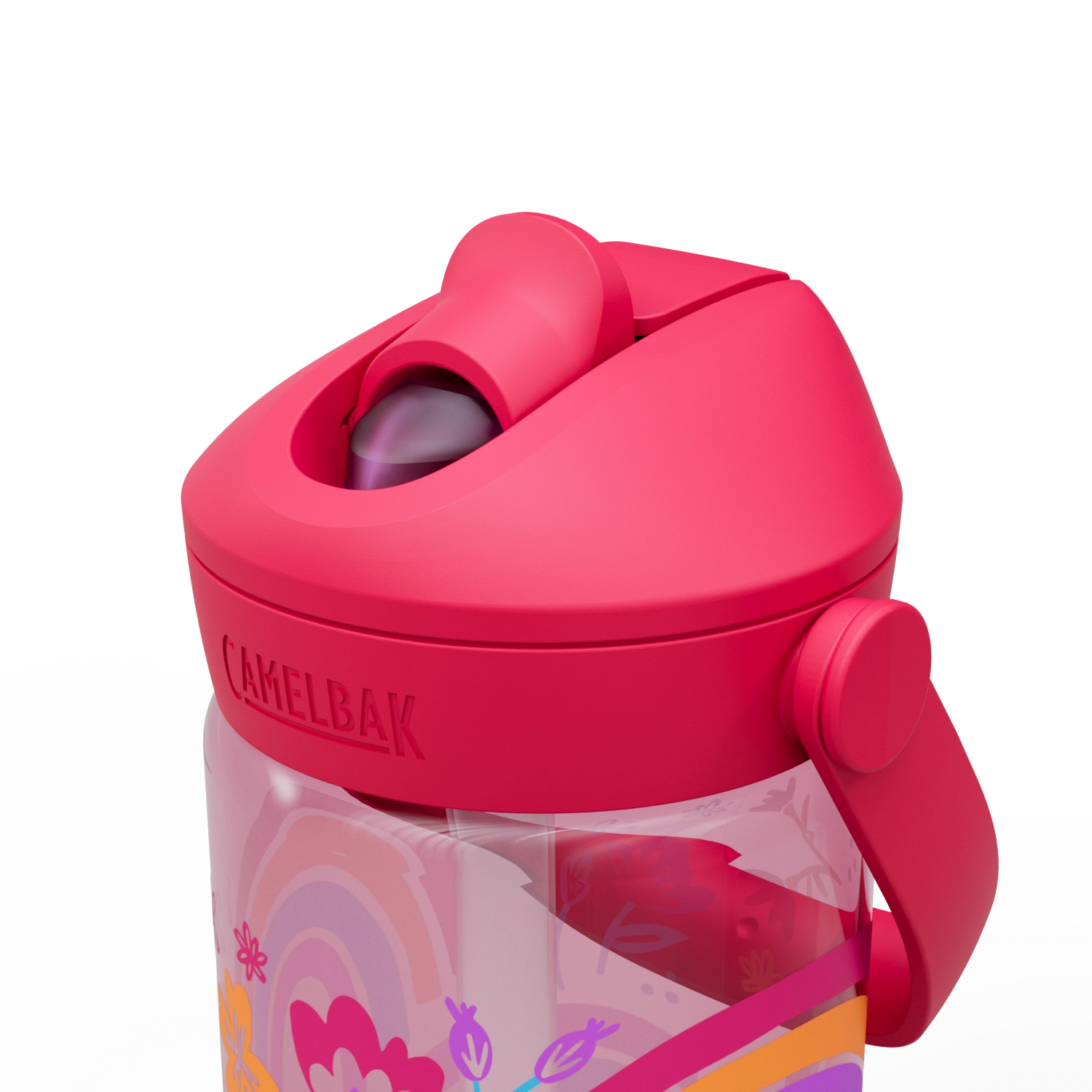 Thrive Flip Straw Kids rainbow floral