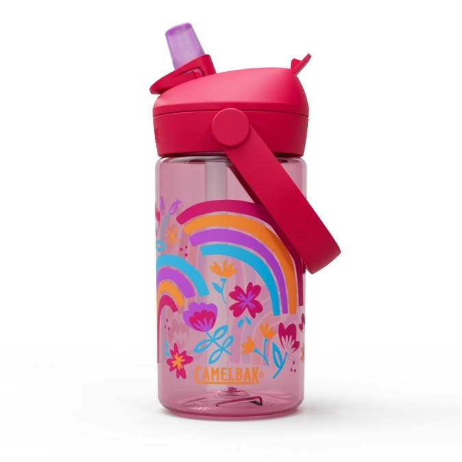 Thrive Flip Straw Kids rainbow floral