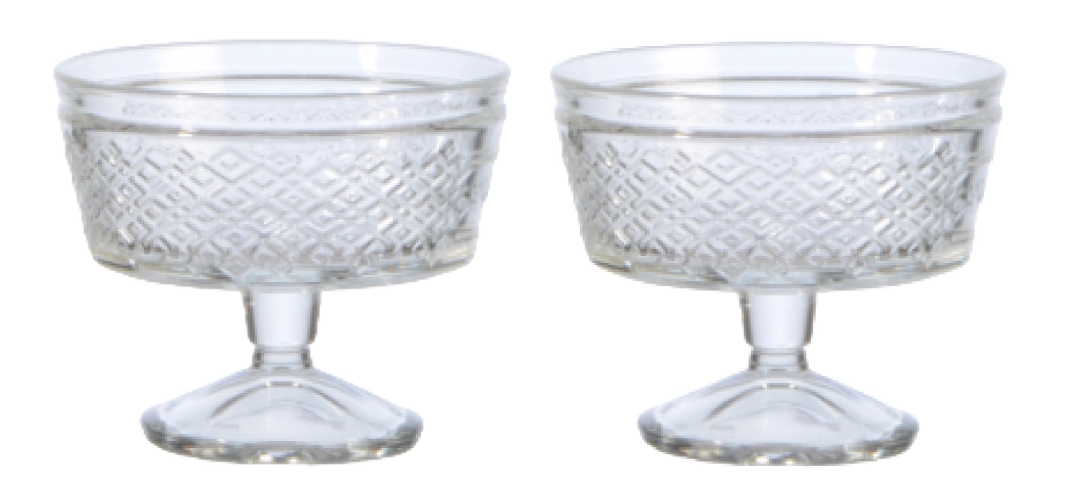 Lot de 2 coupes a. relief