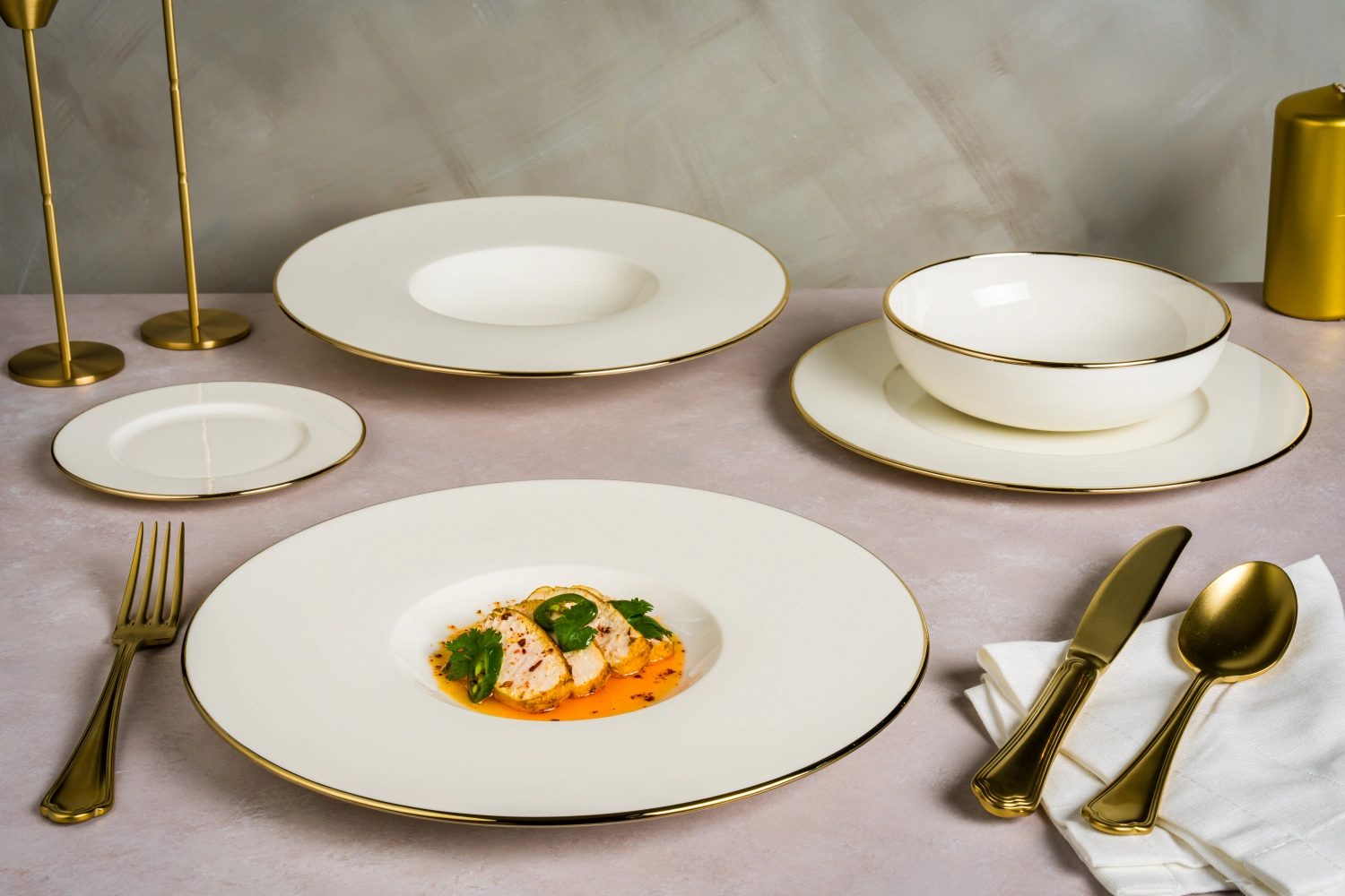 Gold Line Assiette Neat