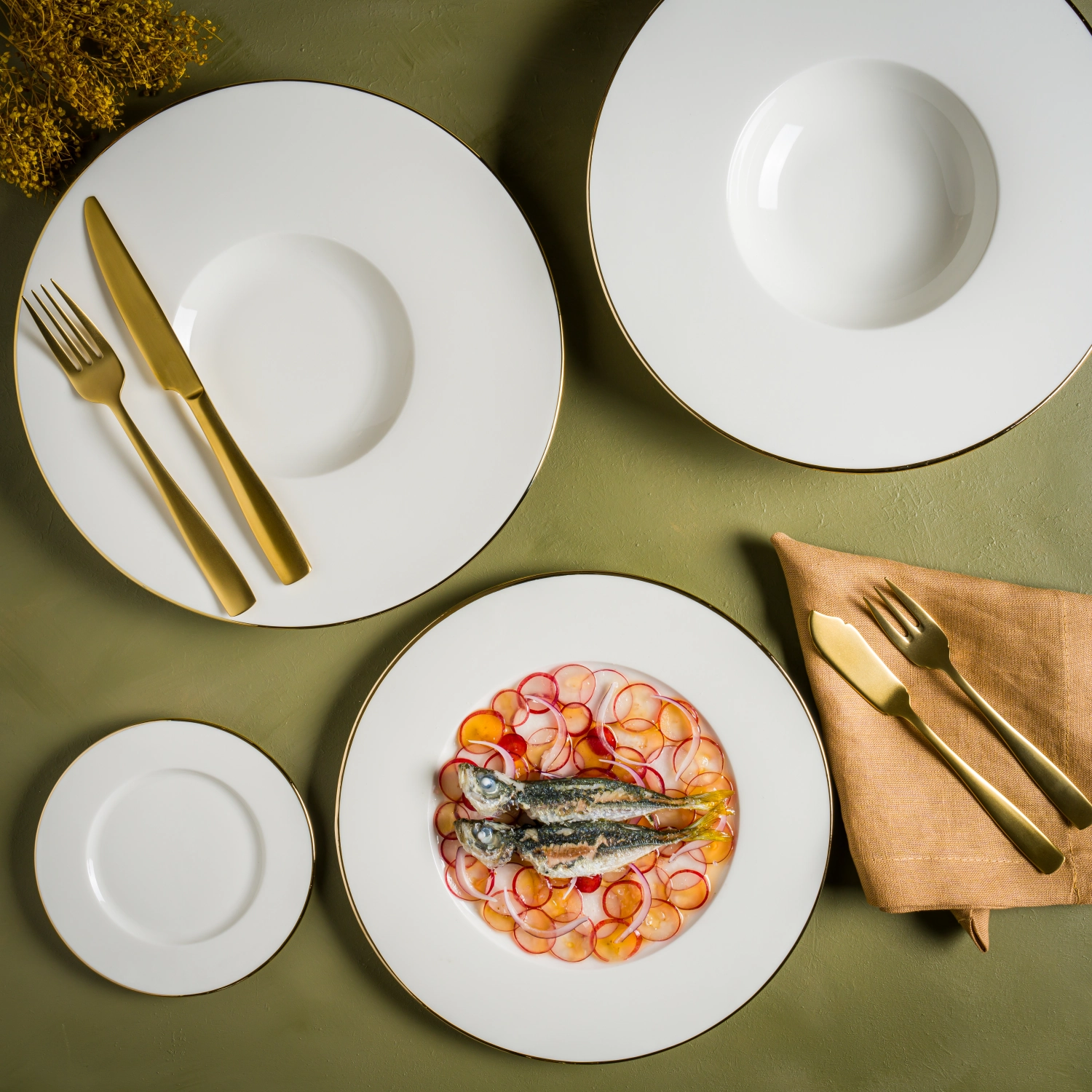 Gold Line Assiette Neat