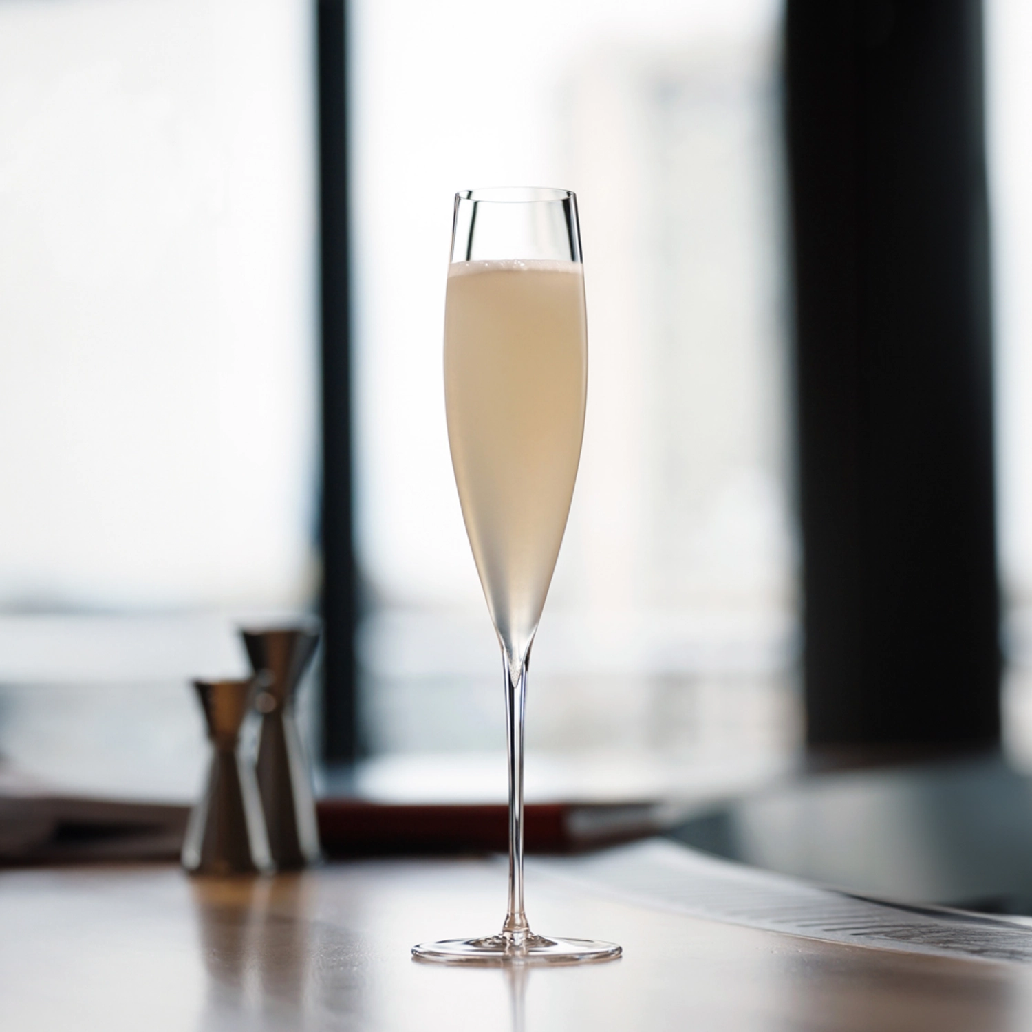 Signature F. Thireau Reims Champagnerglas