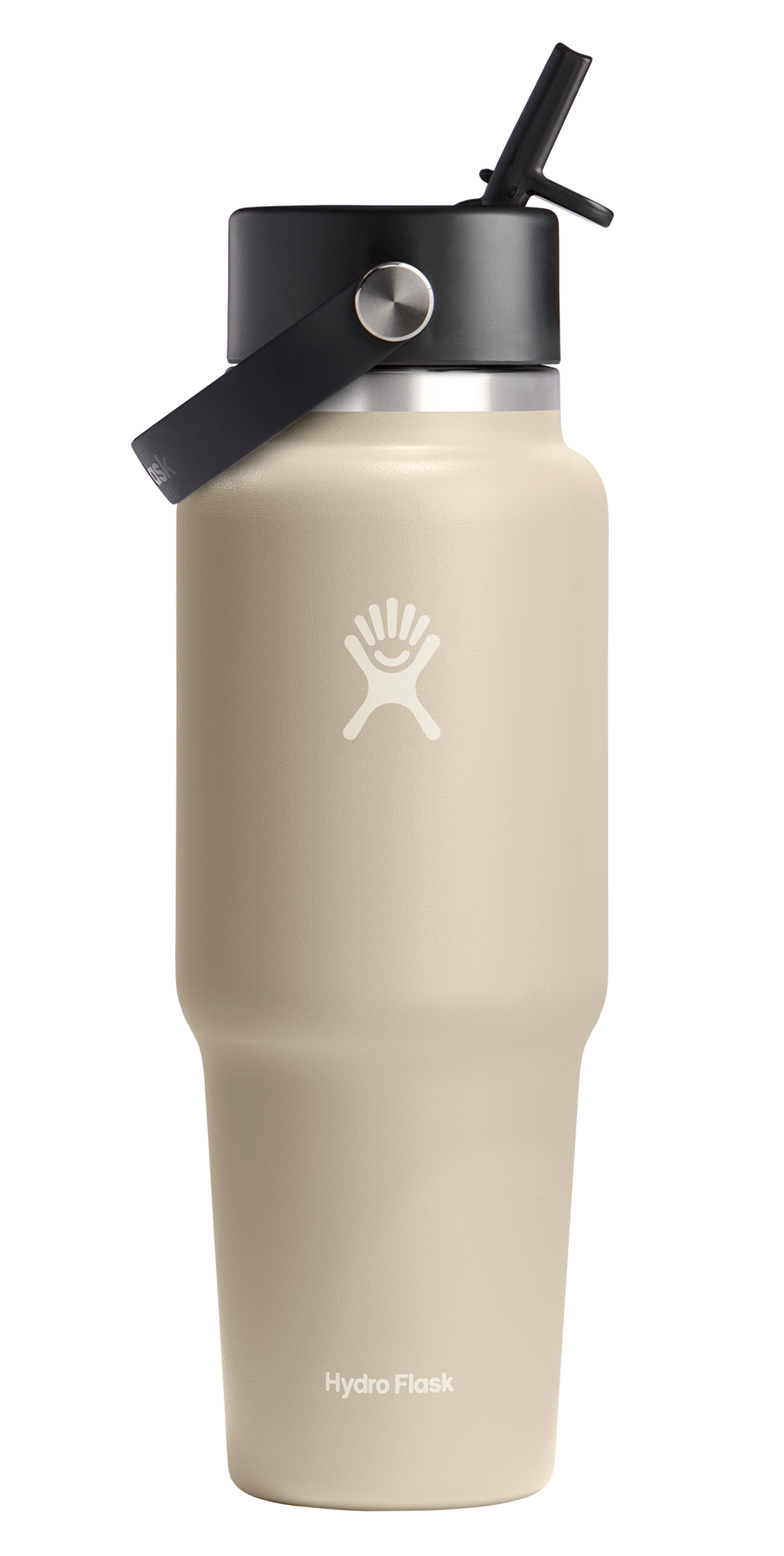 Trinkflasche Travel Wide Flex Deckel Strohhalm