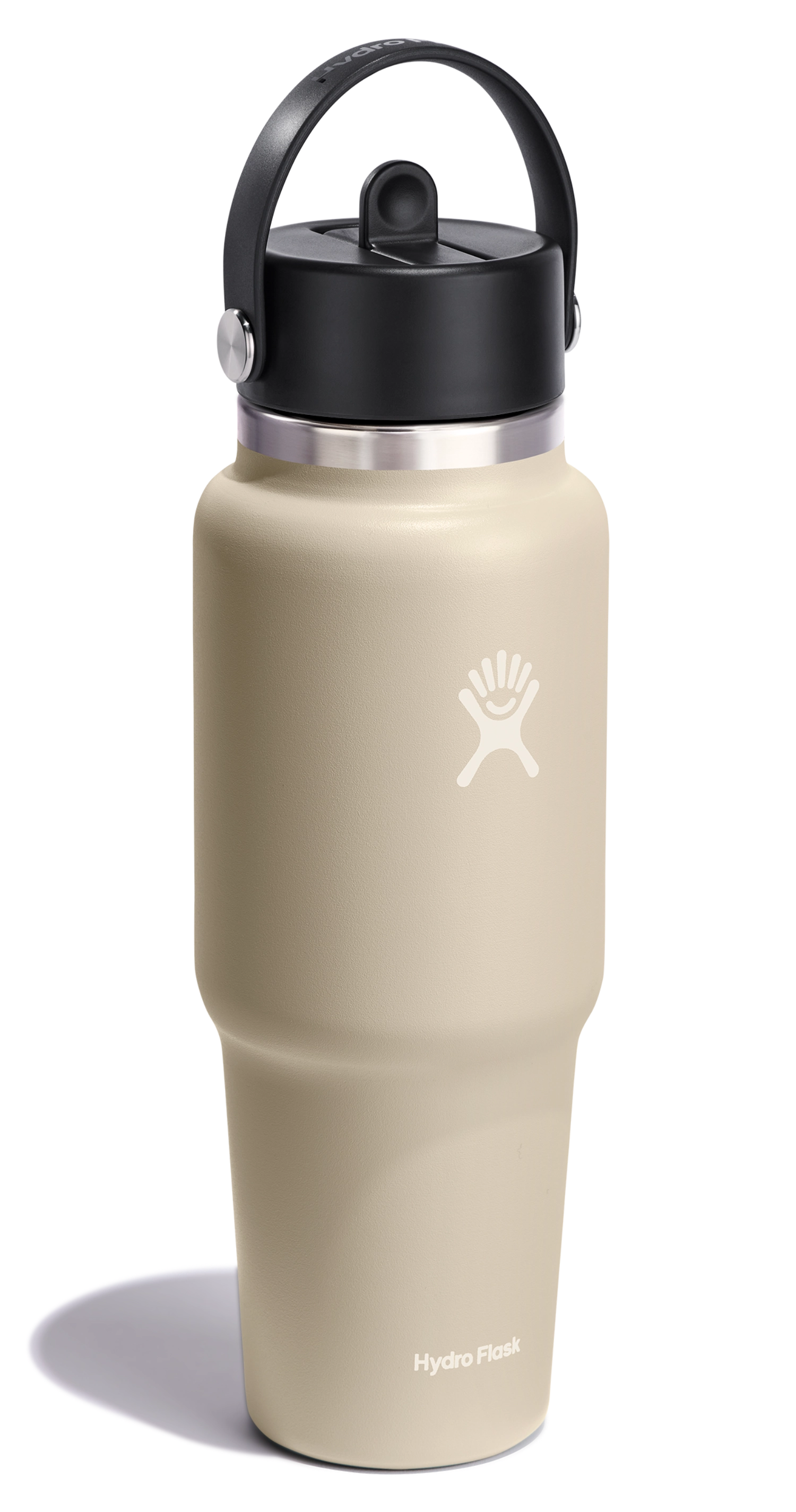 Trinkflasche Travel Wide Flex Deckel Strohhalm