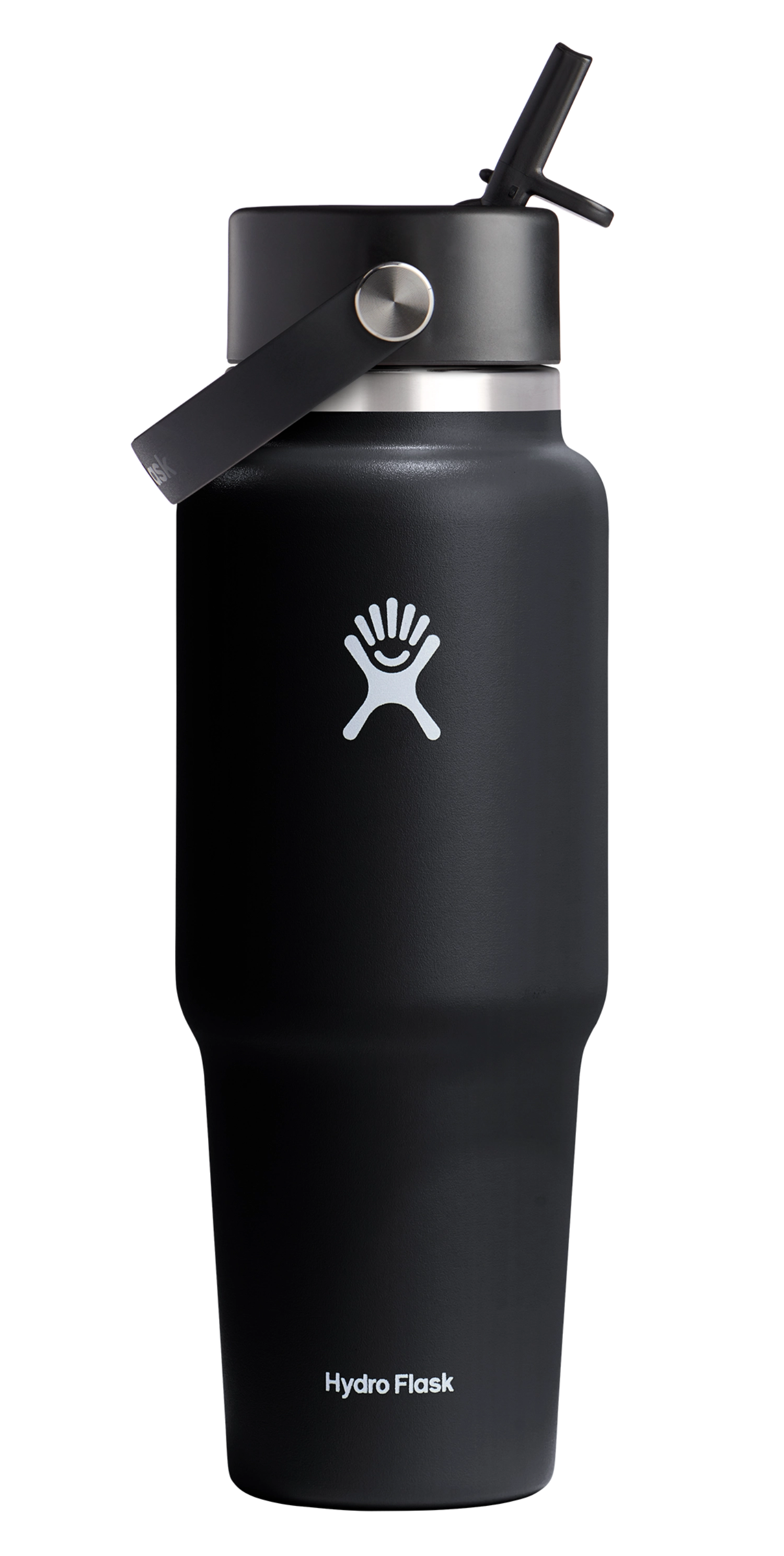 Trinkflasche Travel Wide Flex Deckel Strohhalm