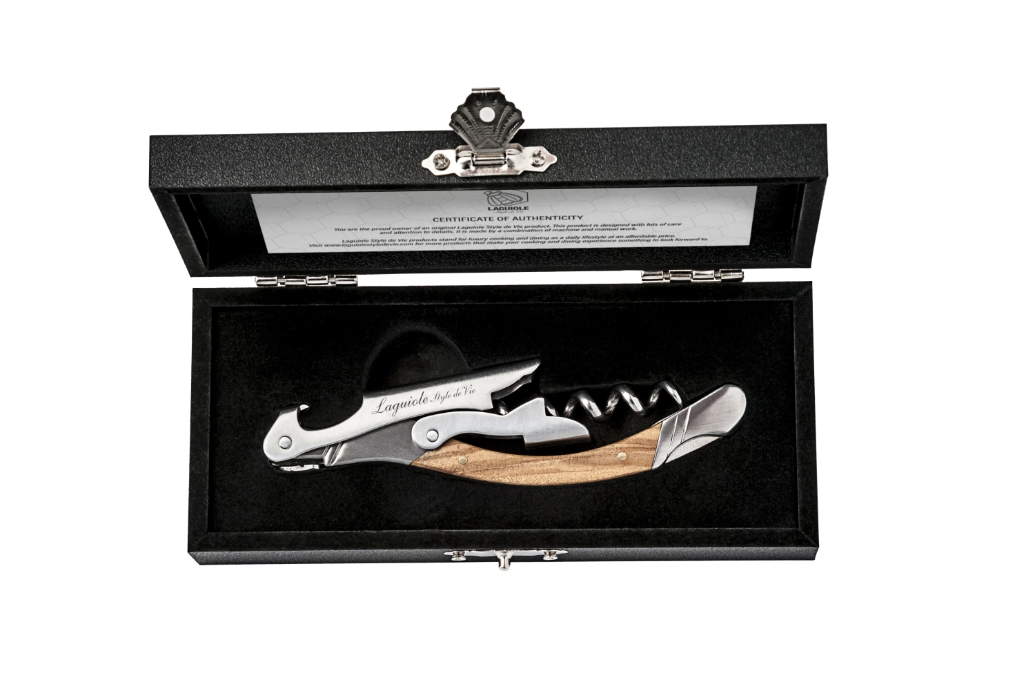 Luxury Line tire-bouchon bois d'olivier