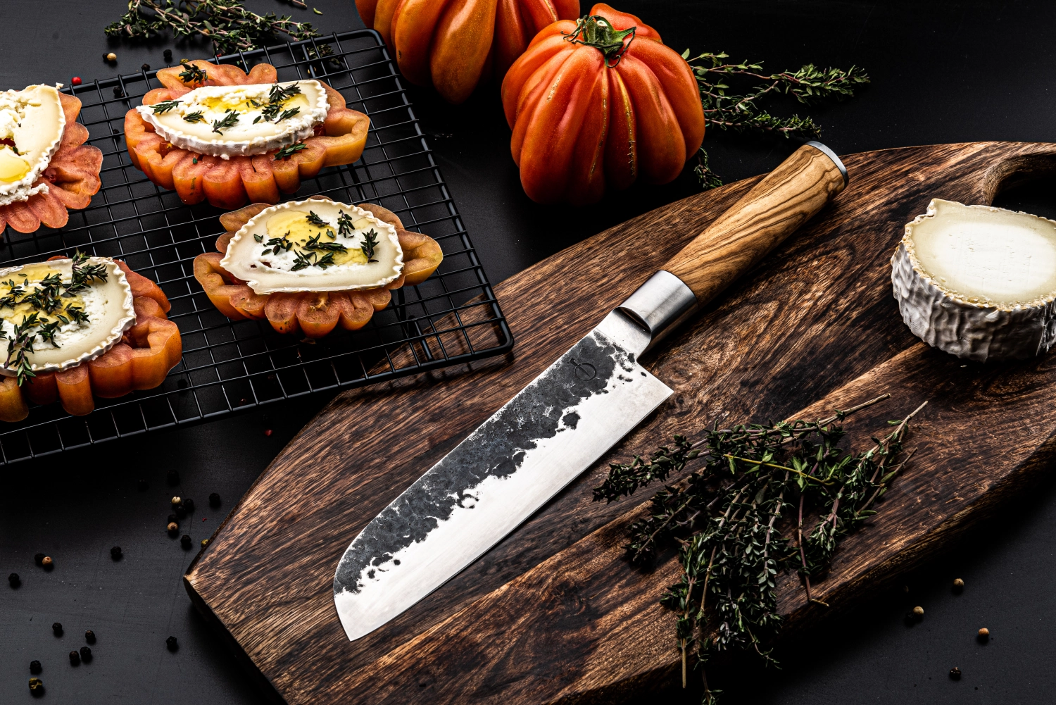 Forged Olive Couteau Santoku