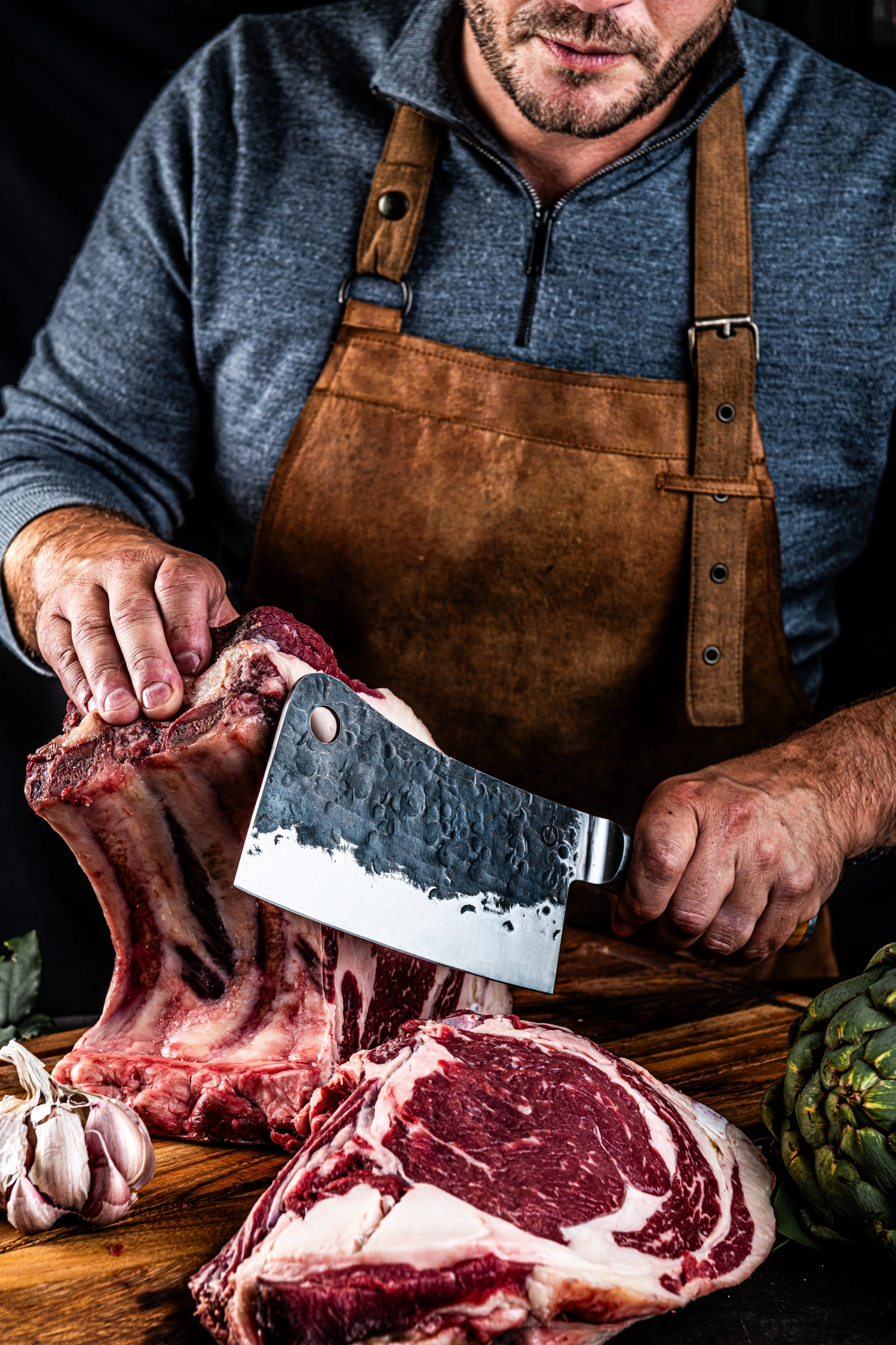 Olive Asiatisches Hackmesser