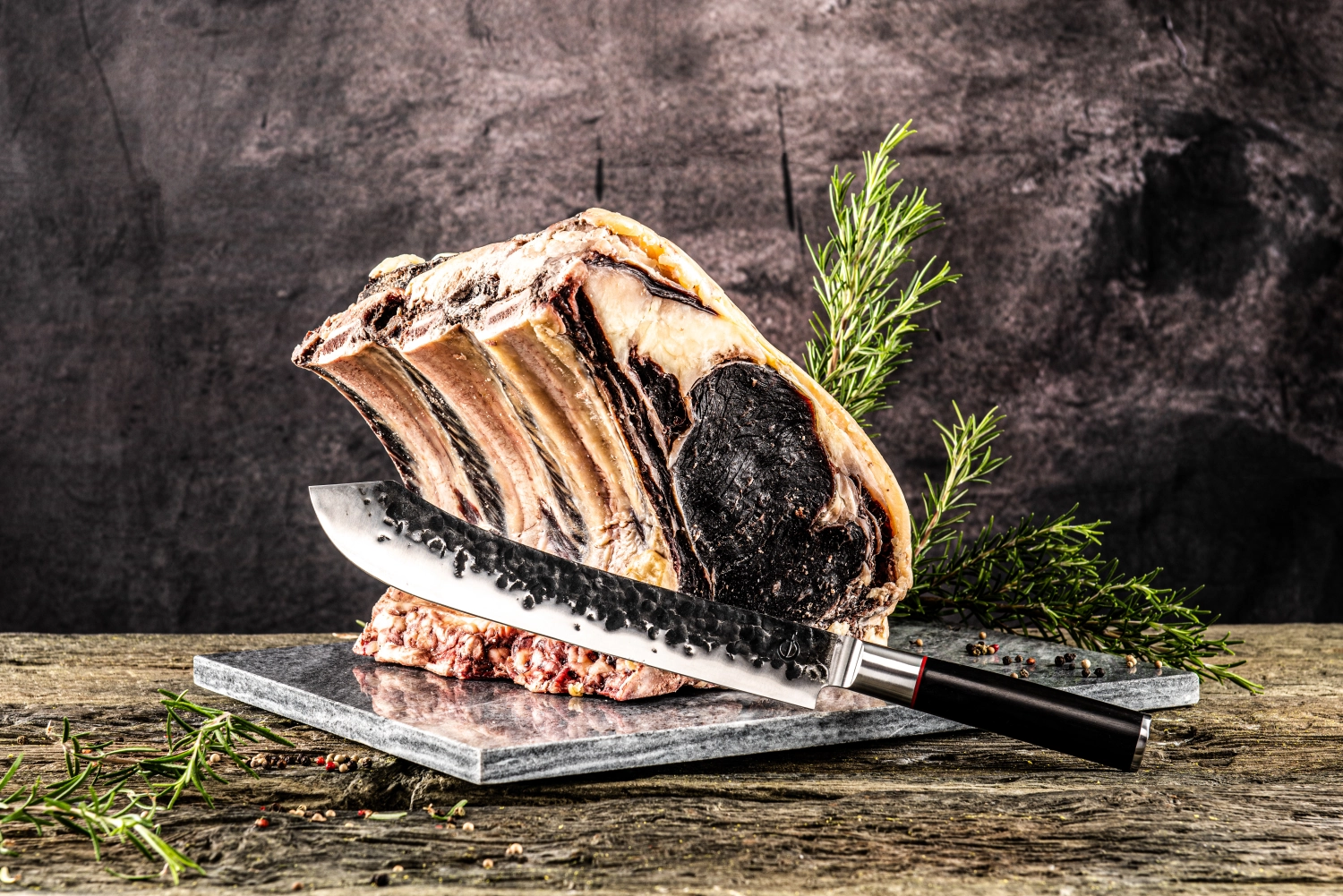 Forged Sebra Couteau de boucher