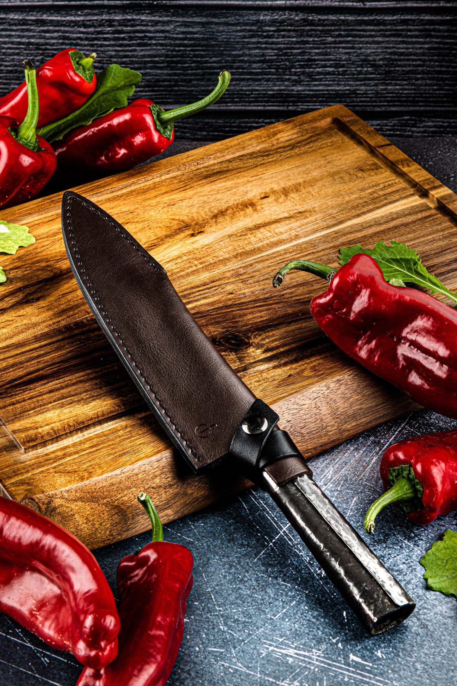 Lederetui Kochmesser