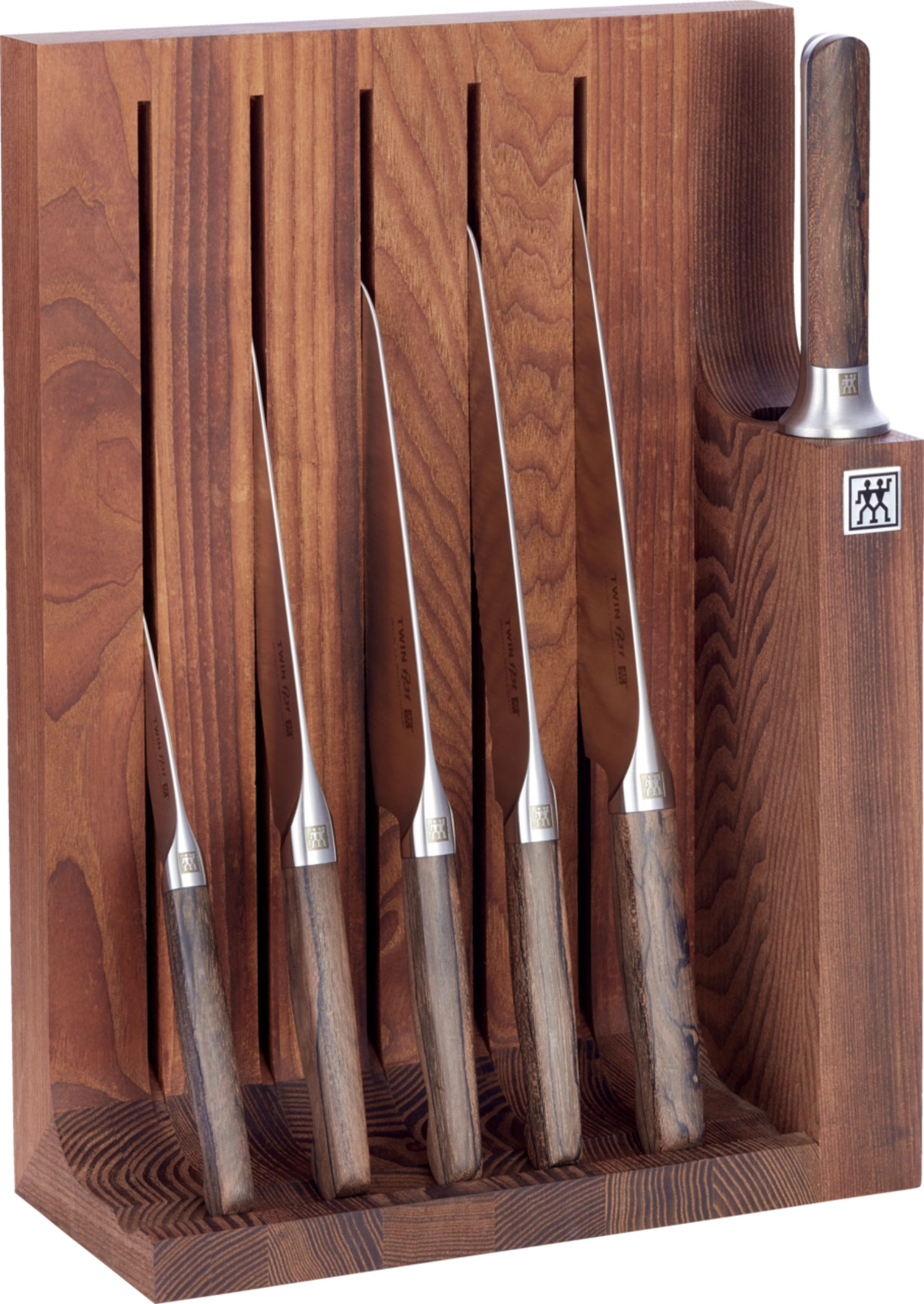 1731 Set de 7 blocs de couteaux en frêne