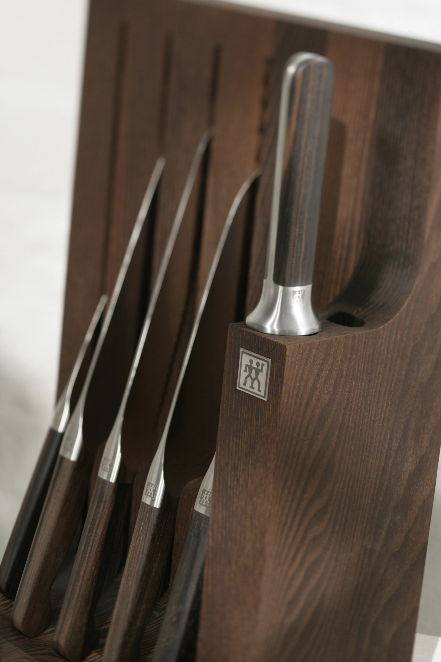 1731 Set de 7 blocs de couteaux en frêne