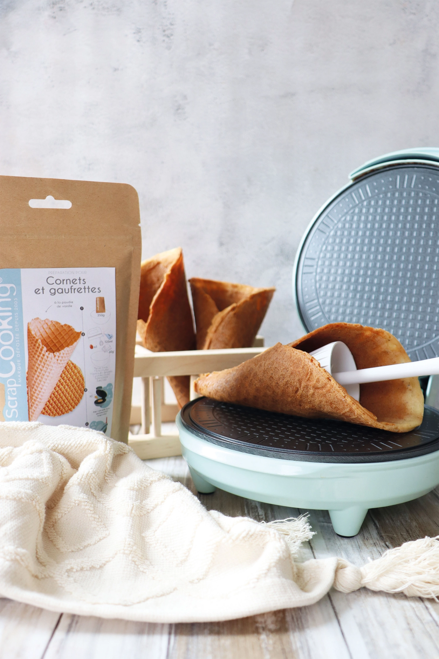 Fertigmischung für Vanillewaffeln / Cornet 250g