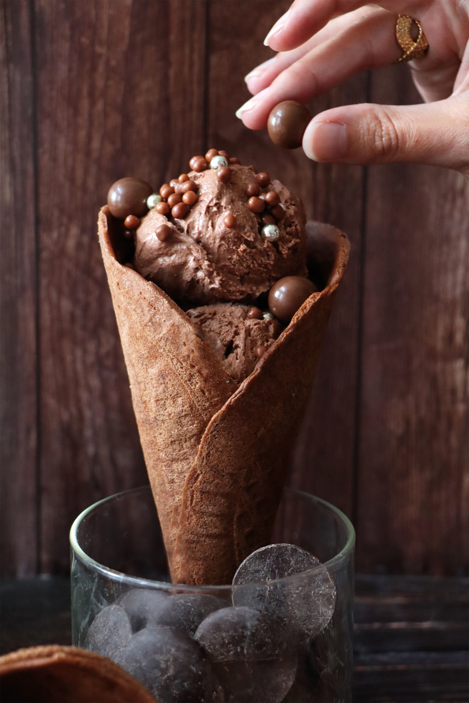 Mélange prêt à l'emploi pour gaufrettes au choc/Cornet 260g