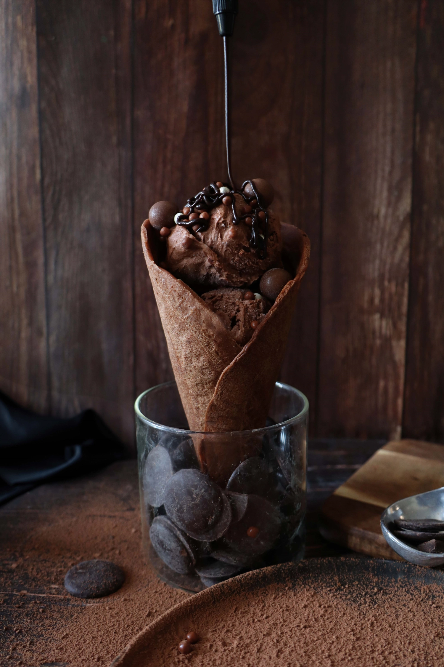 Mélange prêt à l'emploi pour gaufrettes au choc/Cornet 260g