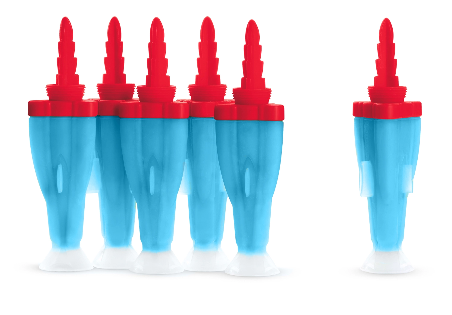 6er Set Eisform Rakete