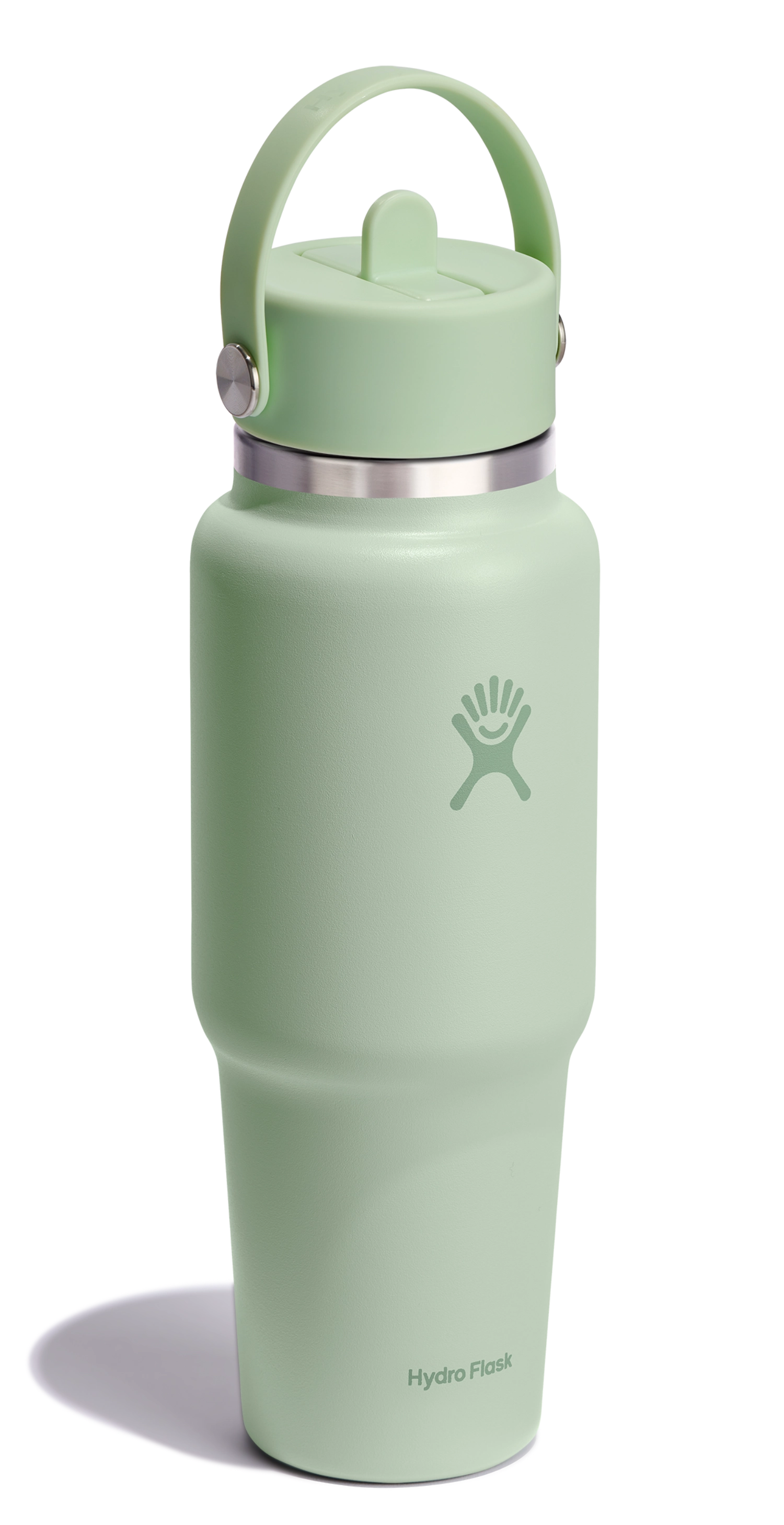 Trinkflasche Travel Wide Flex Deckel Strohhalm