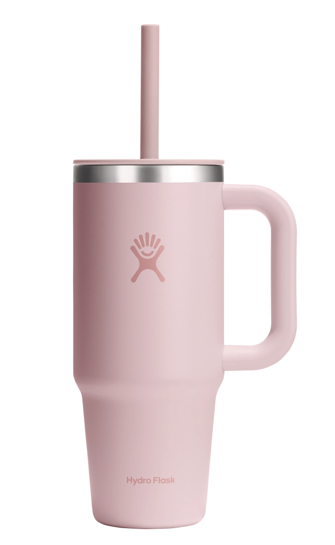 Reisebecher mit Trinkhalm