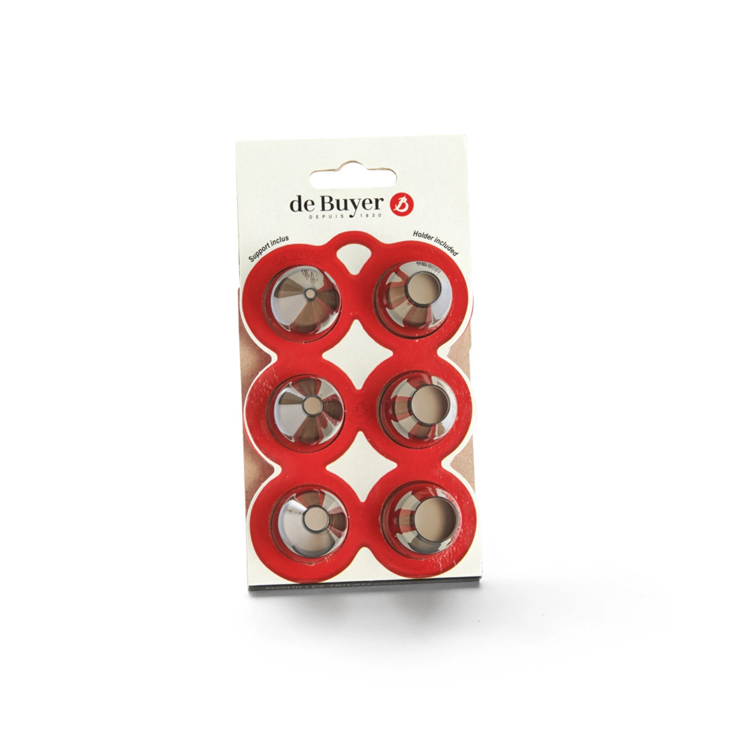 6er Set Spritztüllen rund