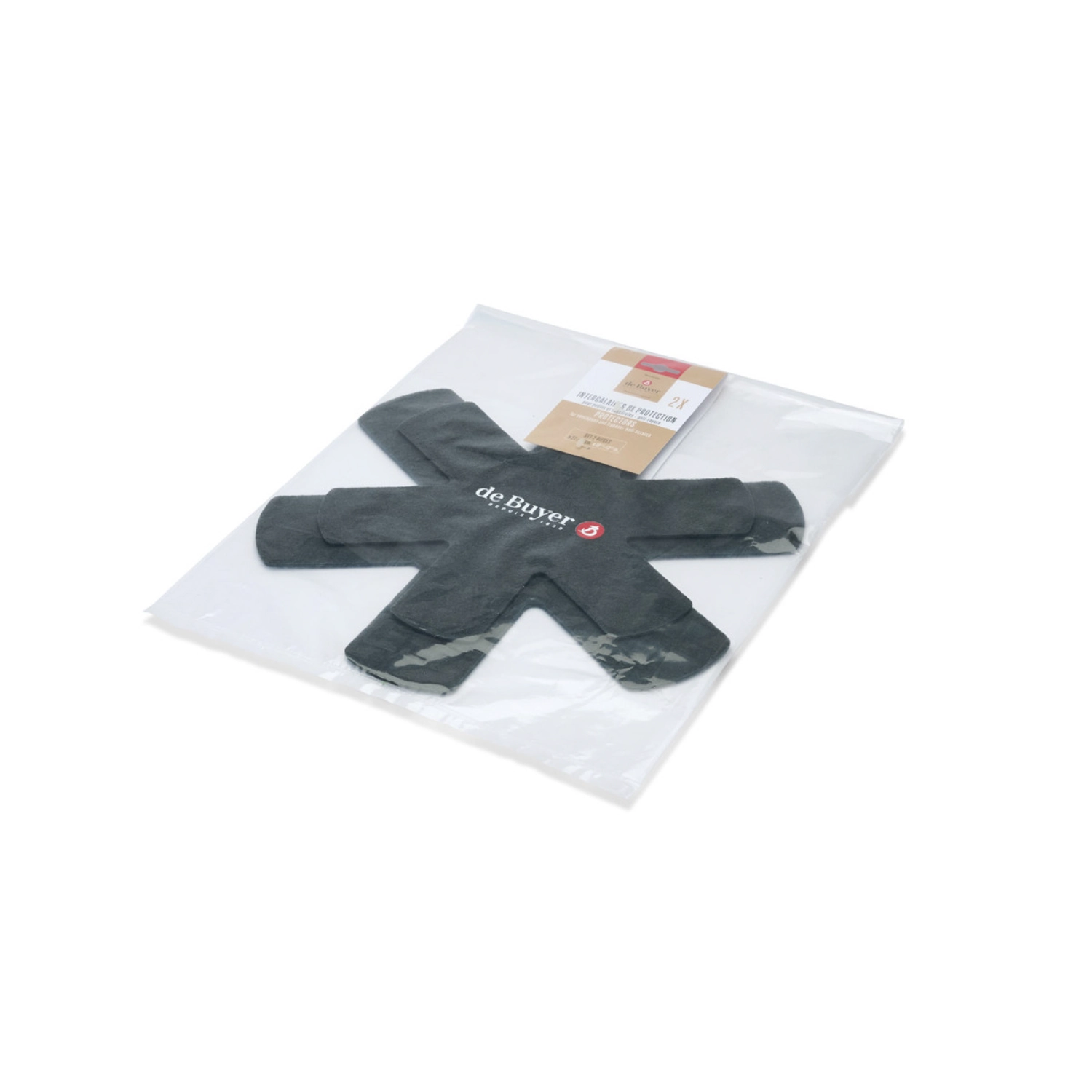 Lot de 2 protections pour poêle