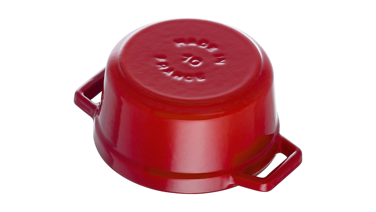 Mini cocotte 10 cm, ronde, rouge cerise, fonte 0.25l