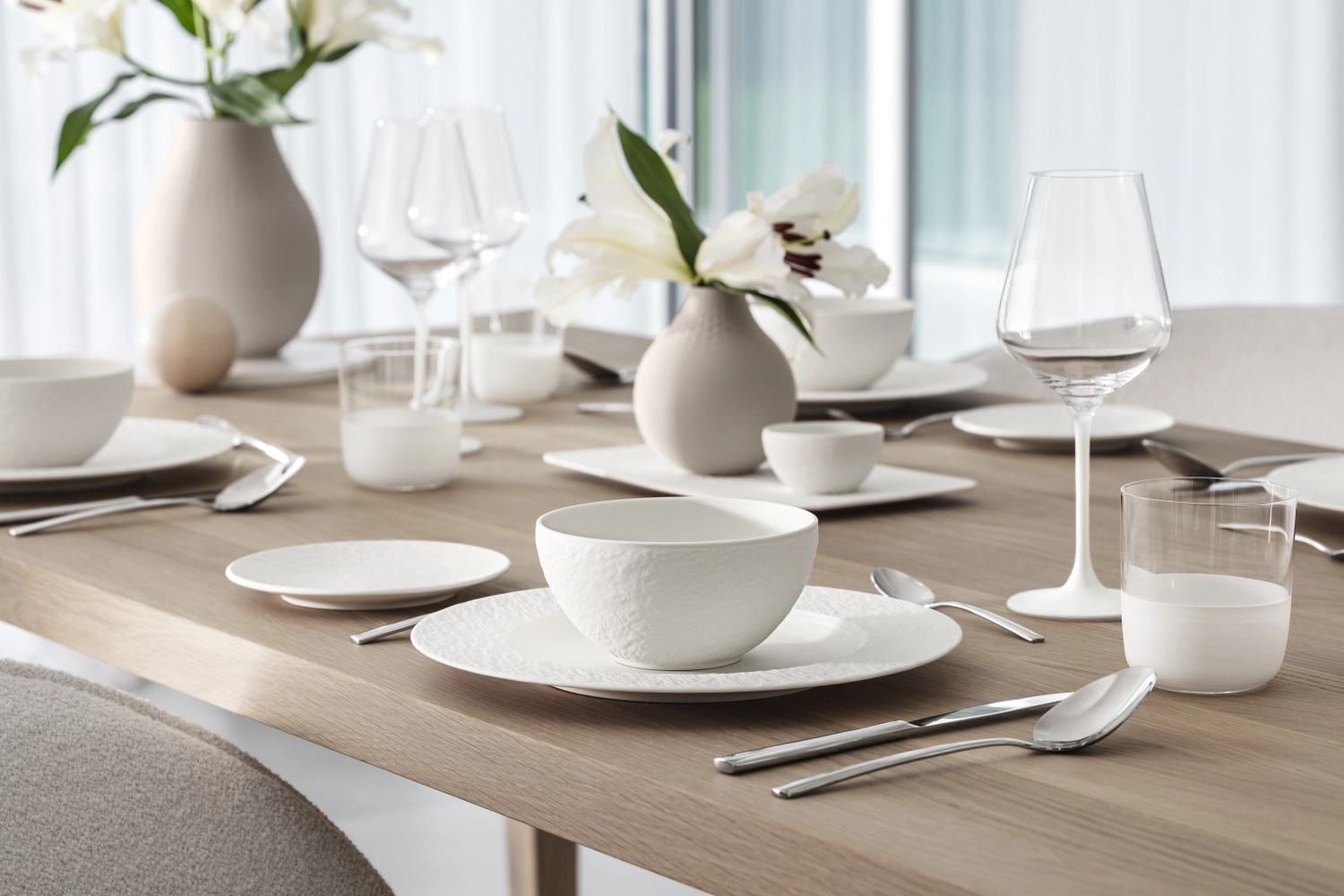 4er Set Manufacture Rock blanc Shot/Schnapsglas