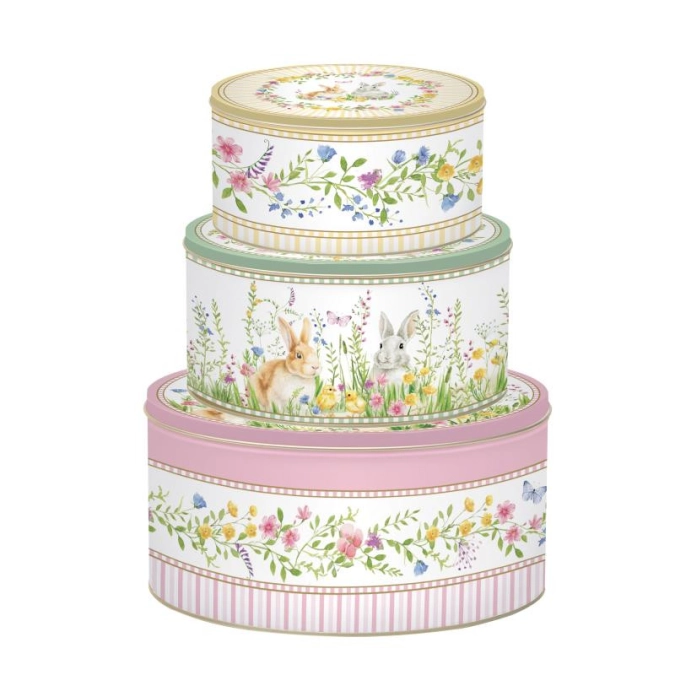 Lot de 3 boîtes de rangement de Pâques Kecks