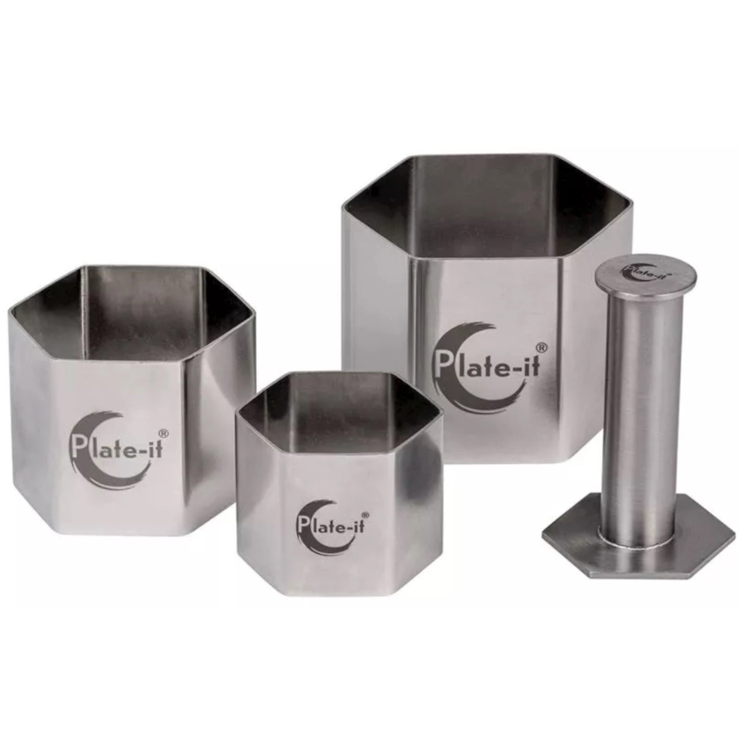 Plate-it Garnierringe Hexagon, 4 pièces