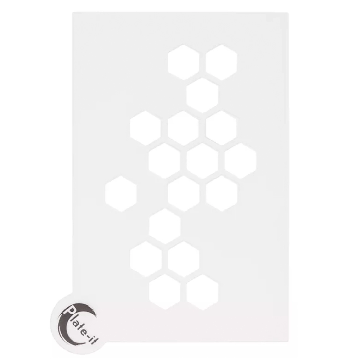 Plate-it Gabarits pour assiettes Hexagone 6 pièces