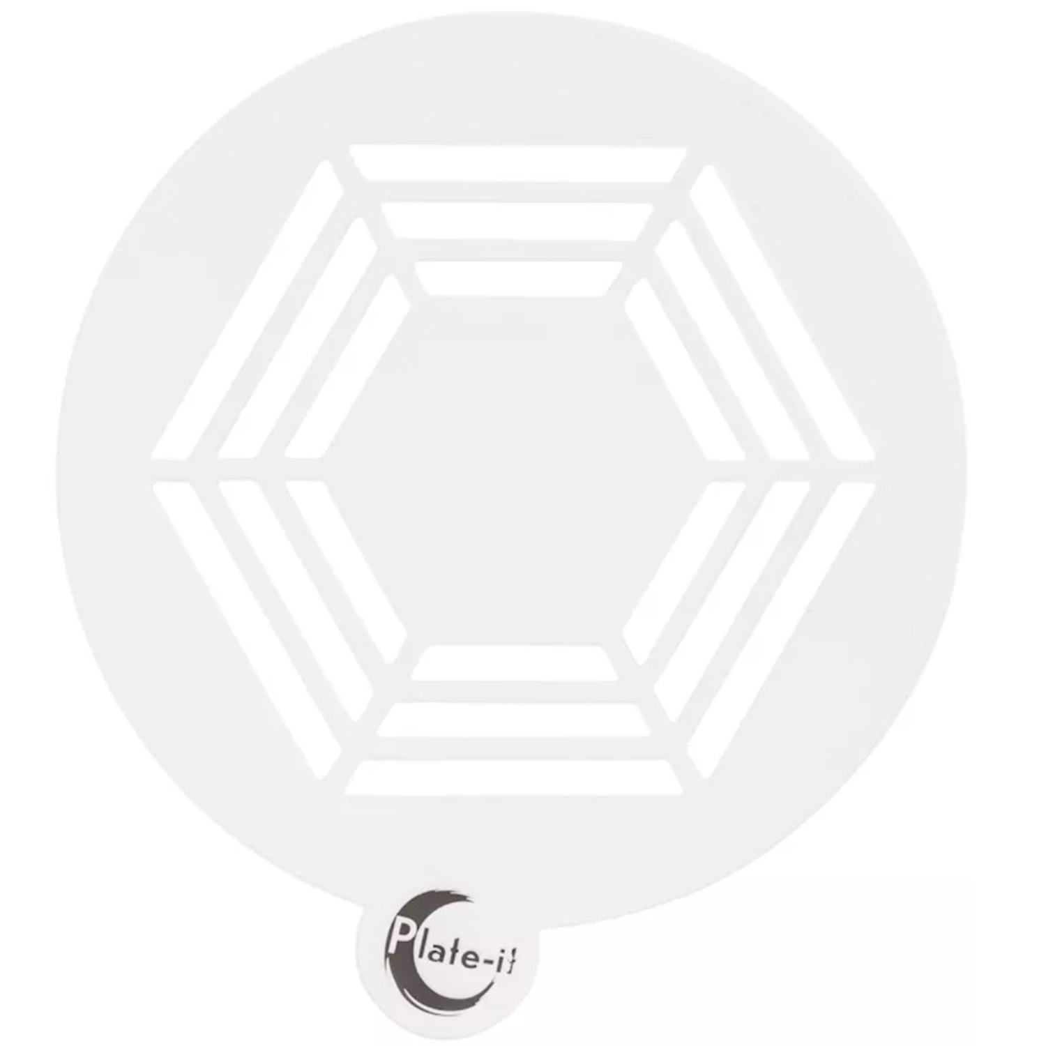 Plate-it Gabarits pour assiettes Hexagone 6 pièces