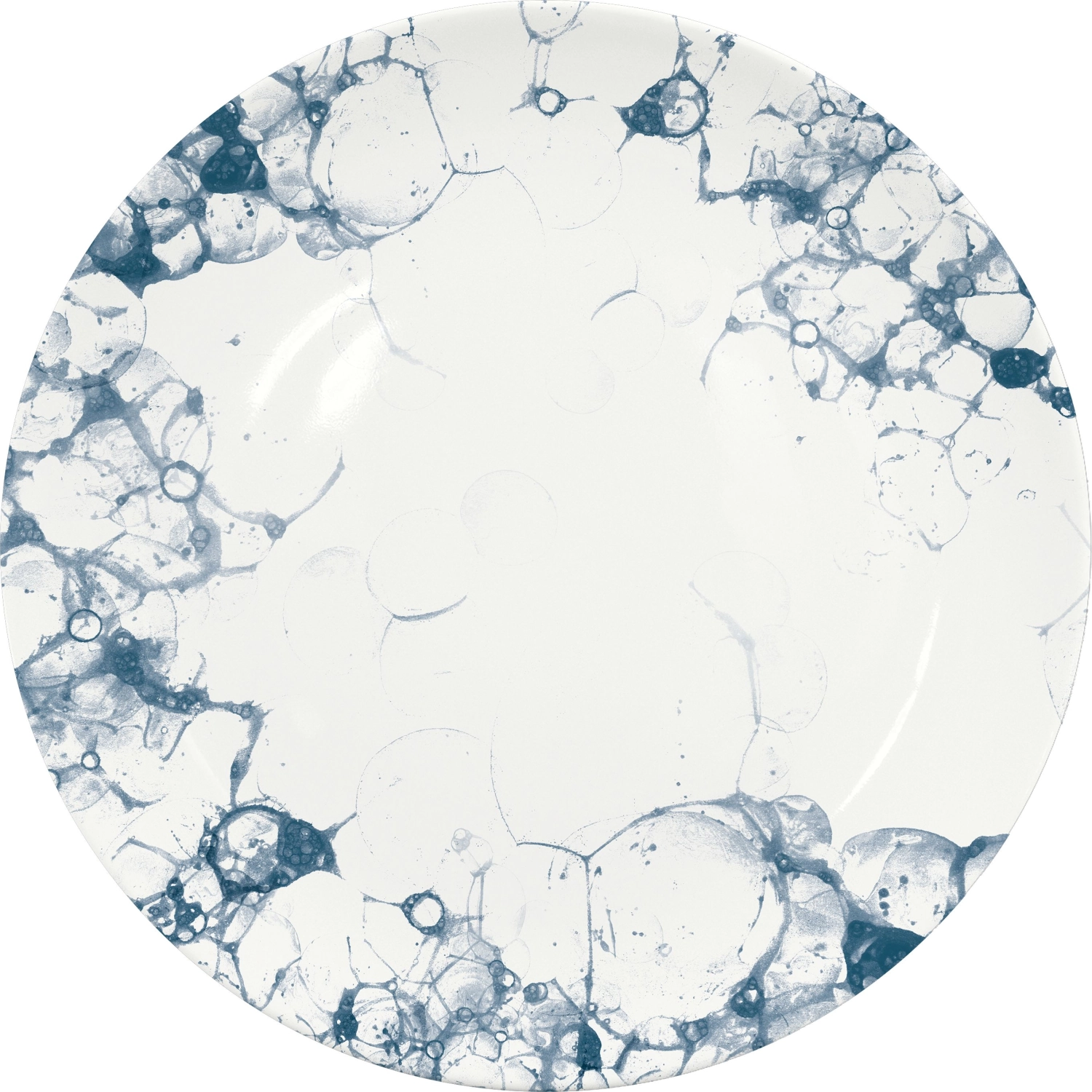 Bubbles Teller flach