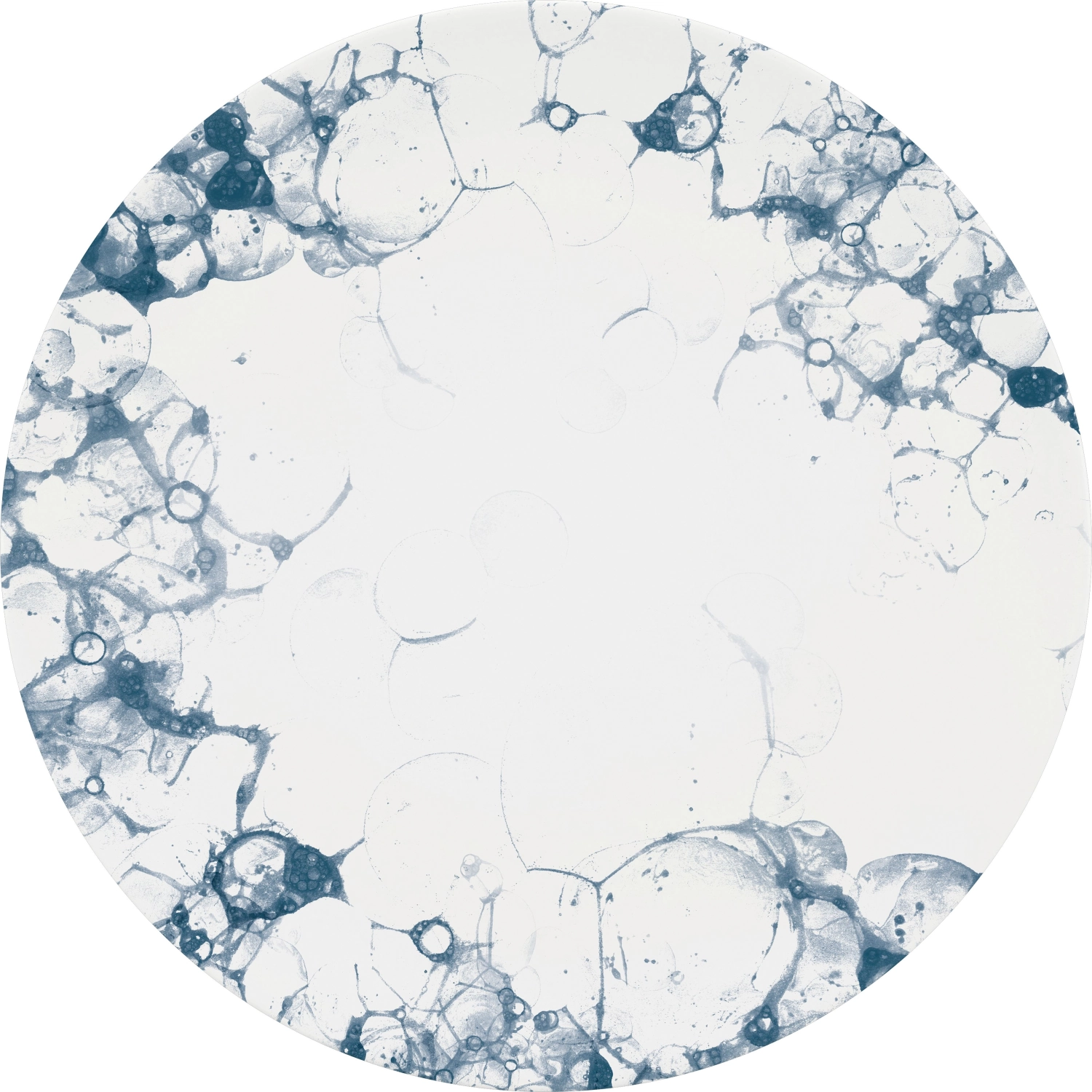 Bubbles Teller flach