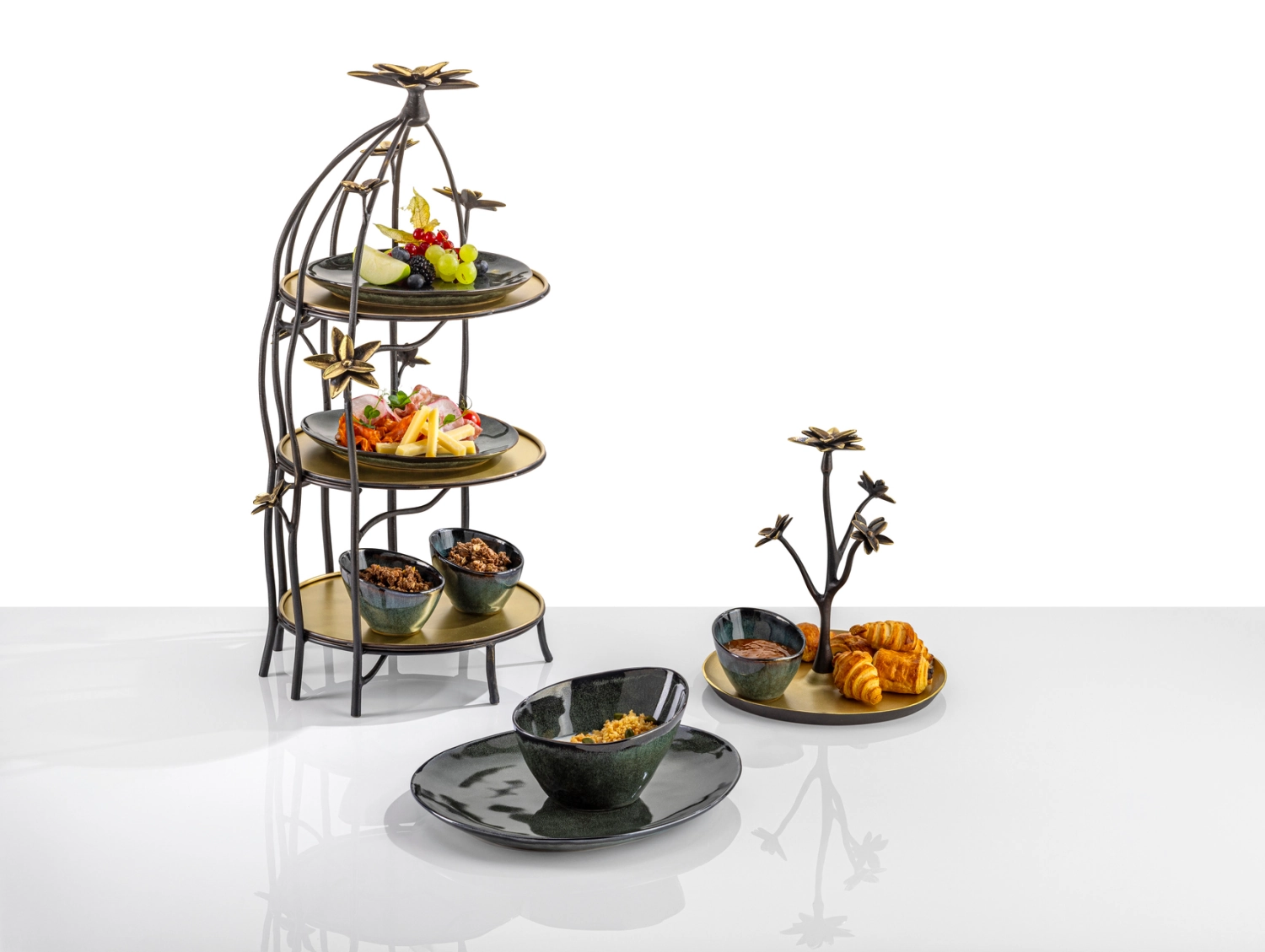 Fleur Déco Servierplatte